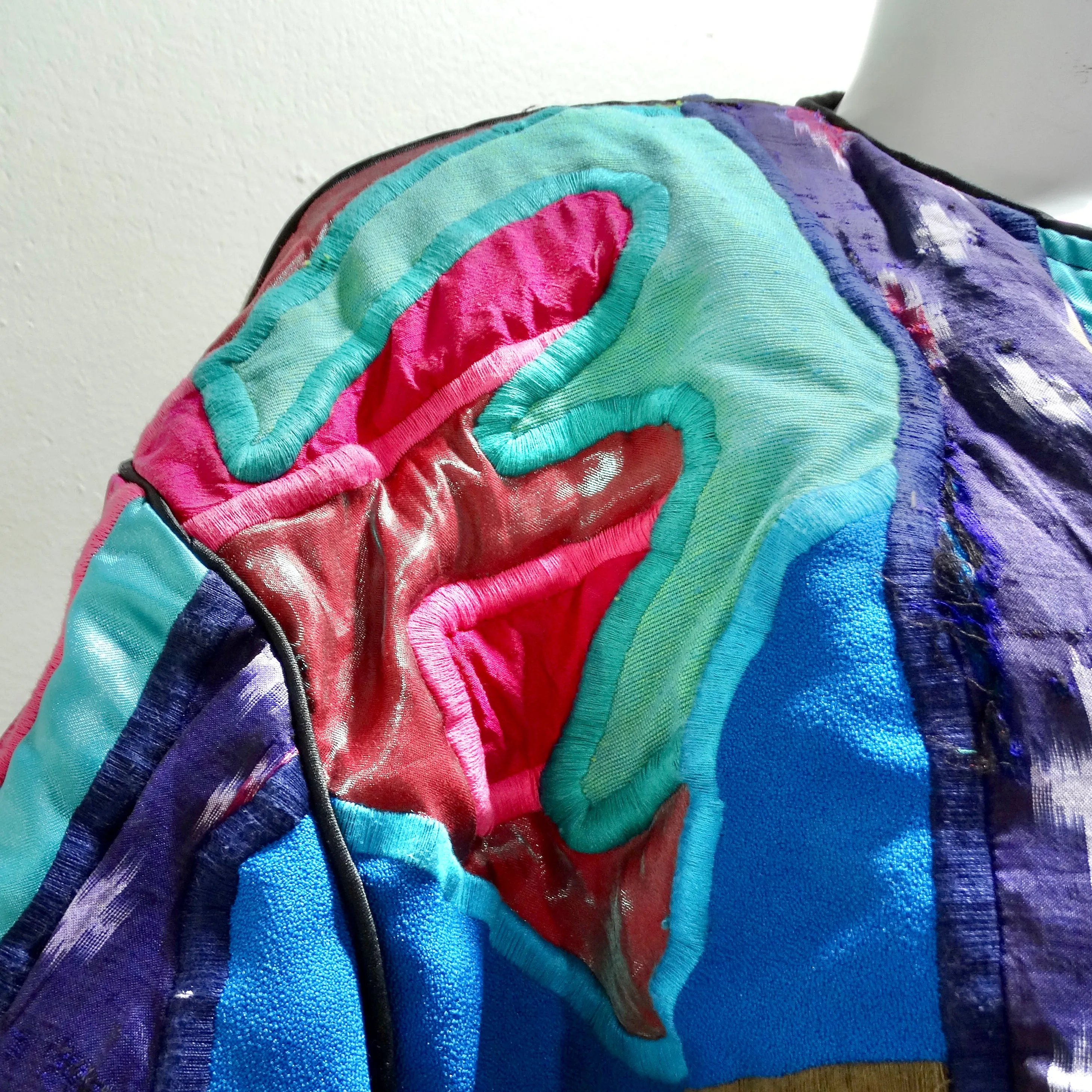1980s La Colección Judith Roberts Patchwork Jacket
