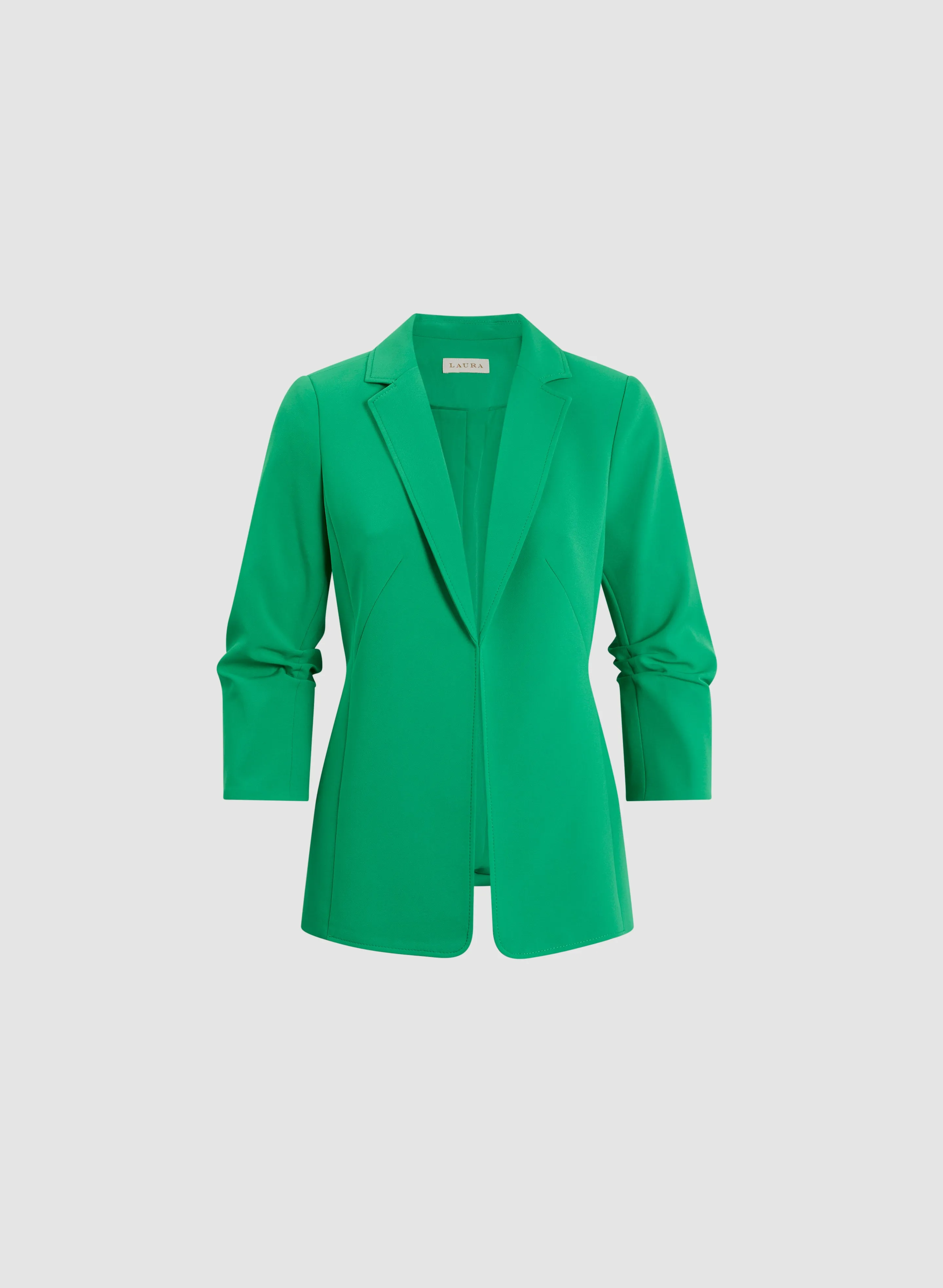 3/4 Sleeve Open Blazer