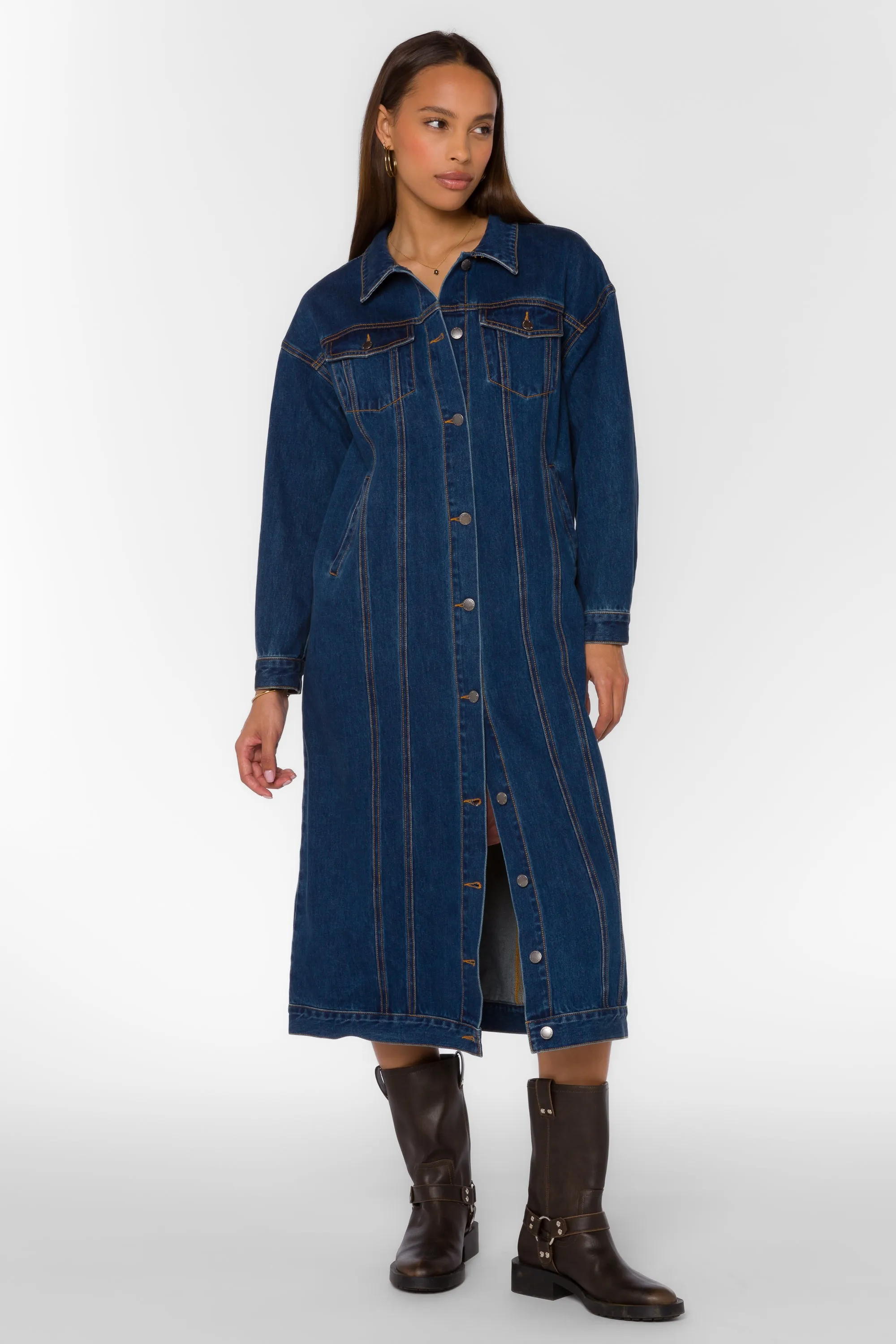 Arden Denim Shirtdress