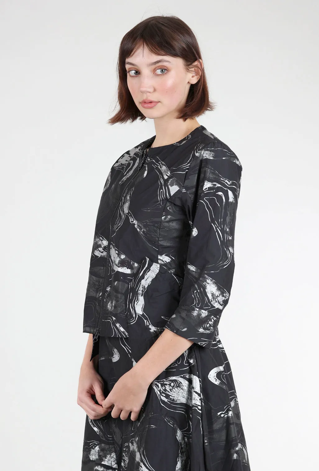 Arturo Jacket, Chrome/Black