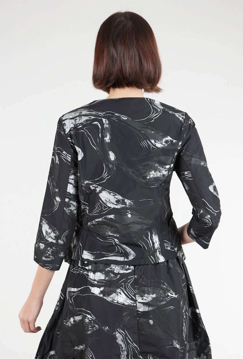 Arturo Jacket, Chrome/Black