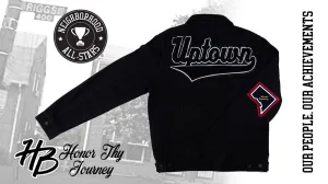 Black & Grey “Uptown” Black Denim Jacket