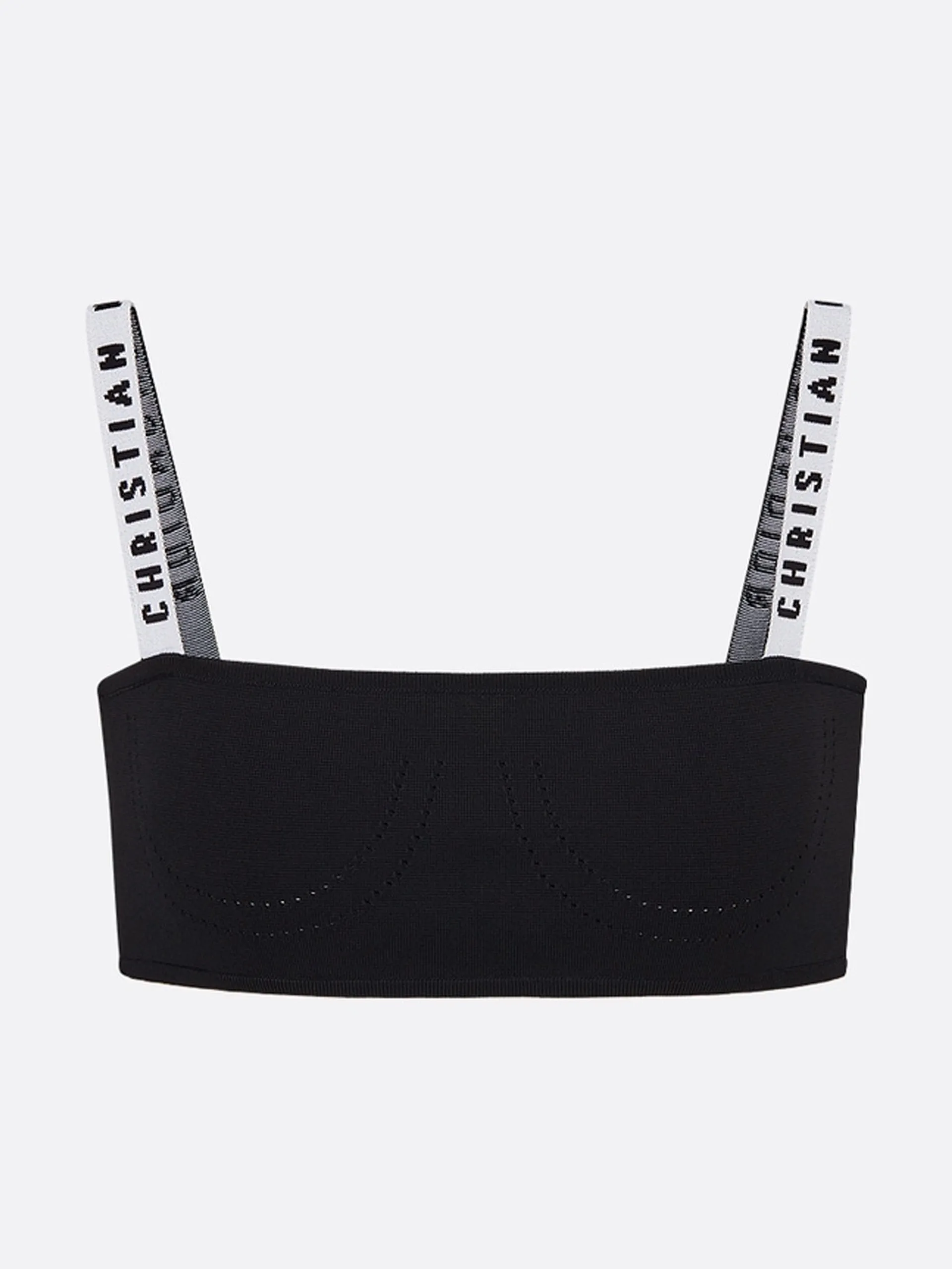 Black stretch viscose bralette