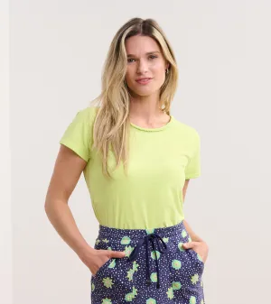 Braided Neck Tee - Sharp Green