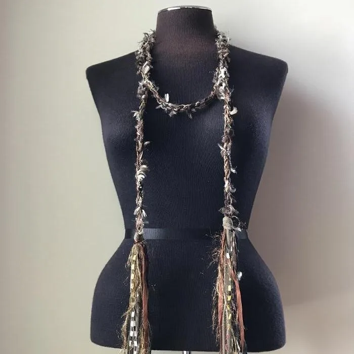 Brown Toned Scarf/Belt/Headband (TS016)