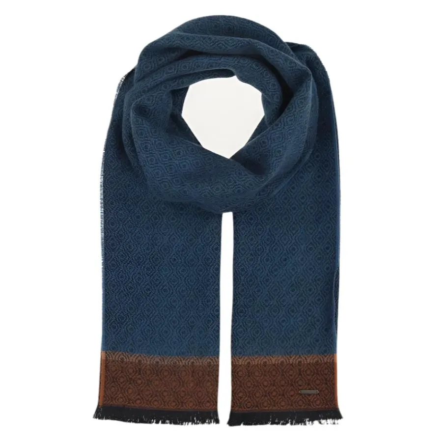 Bugatti Mens Scarf 630314 Navy
