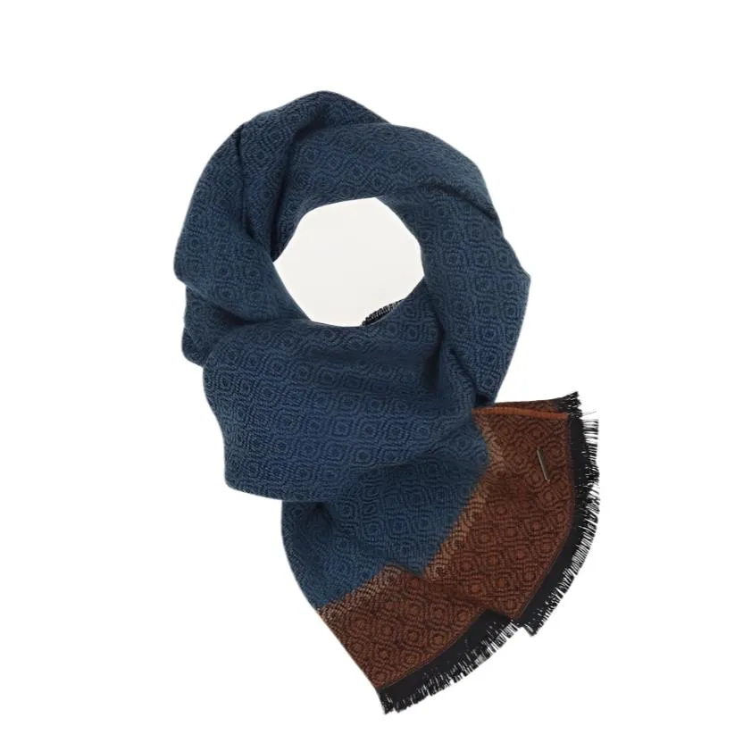 Bugatti Mens Scarf 630314 Navy