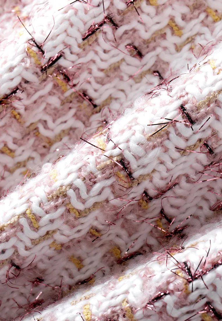 Checked Flap-detail Slit-detail Skirt