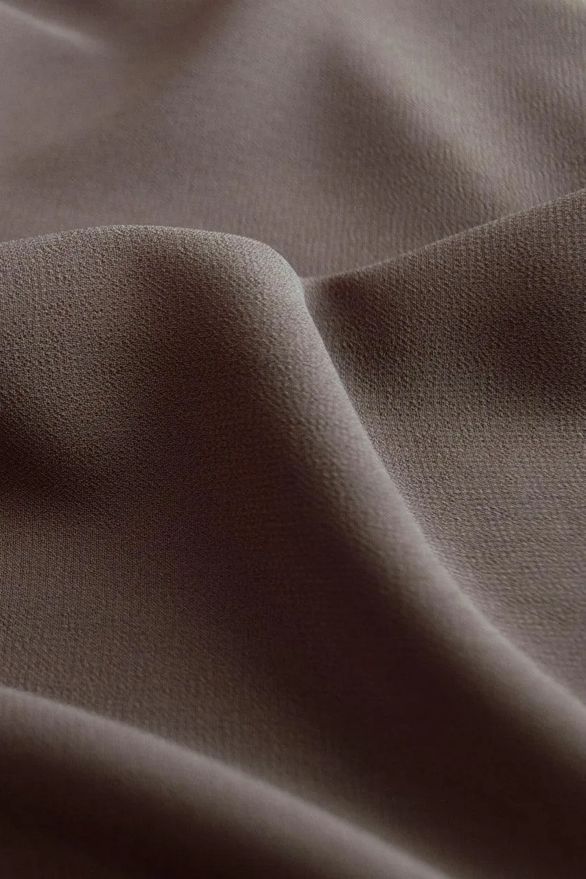 Classic Square Chiffon Hijab - Fossil