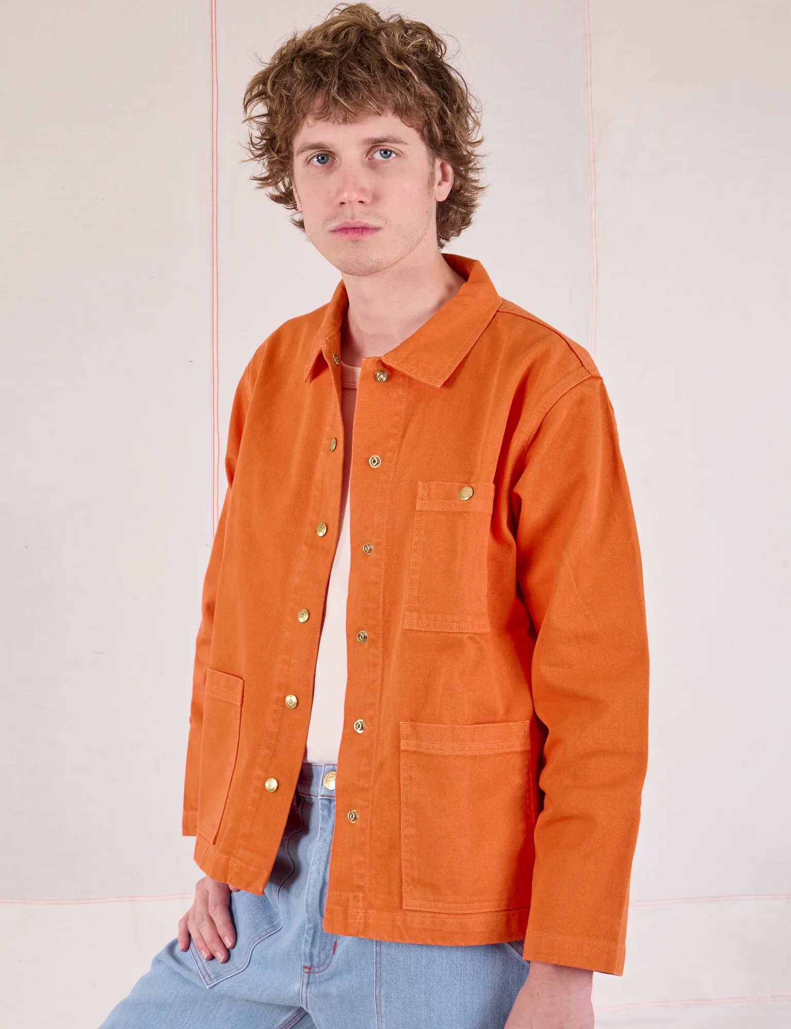 Denim Work Jacket - Construction Orange