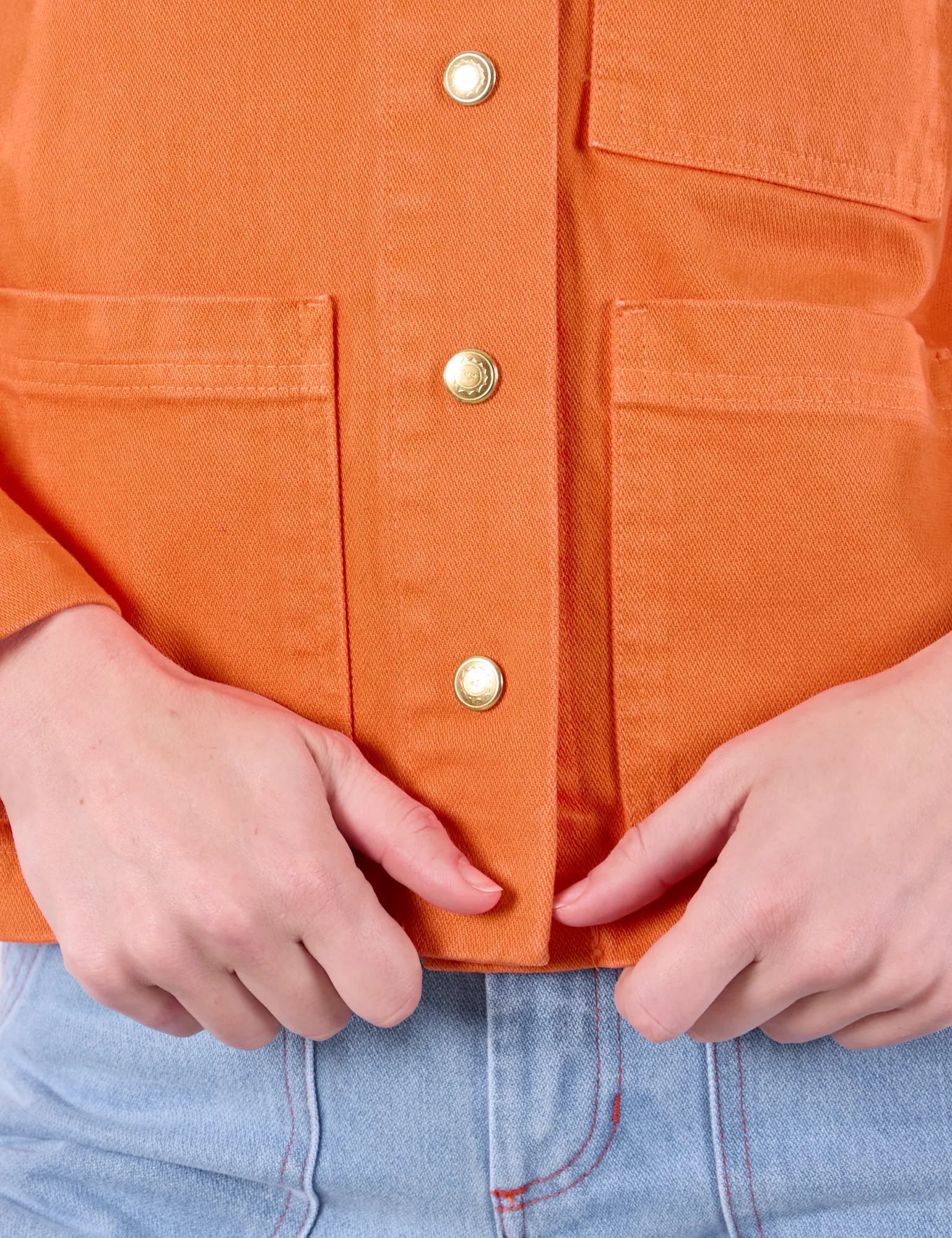 Denim Work Jacket - Construction Orange