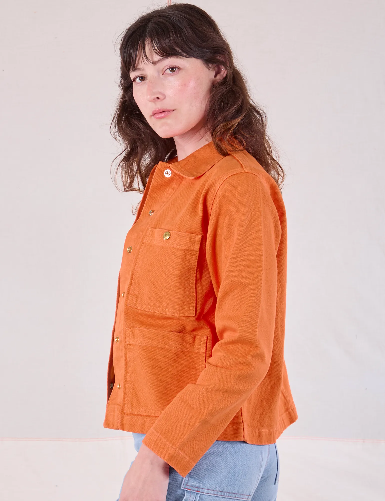 Denim Work Jacket - Construction Orange