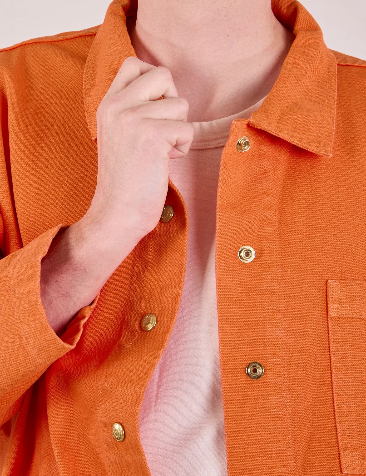 Denim Work Jacket - Construction Orange