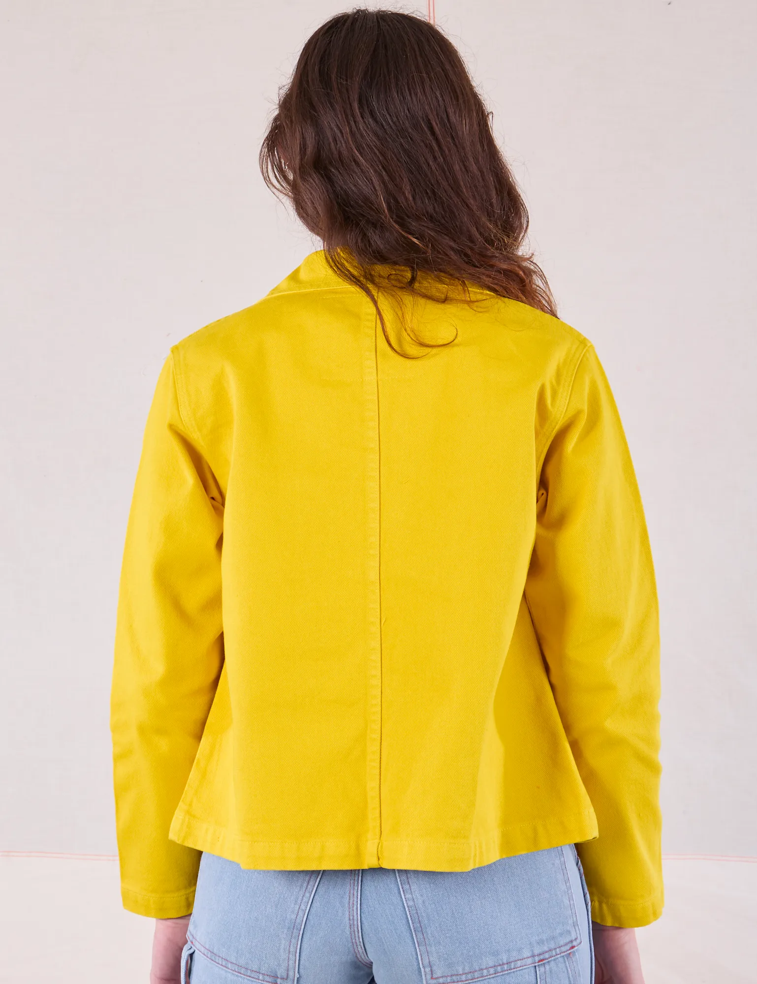 Denim Work Jacket - Golden Yellow