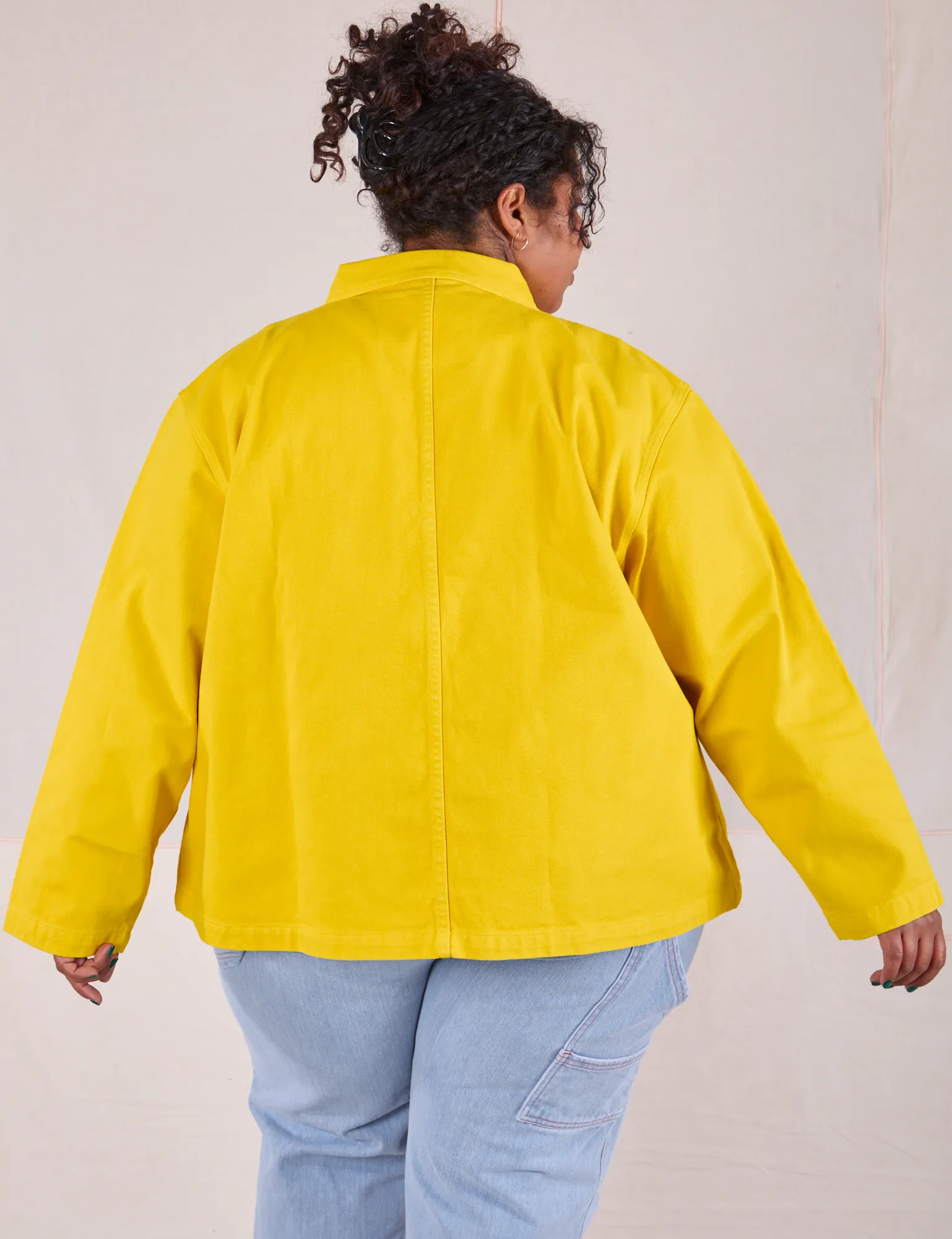 Denim Work Jacket - Golden Yellow
