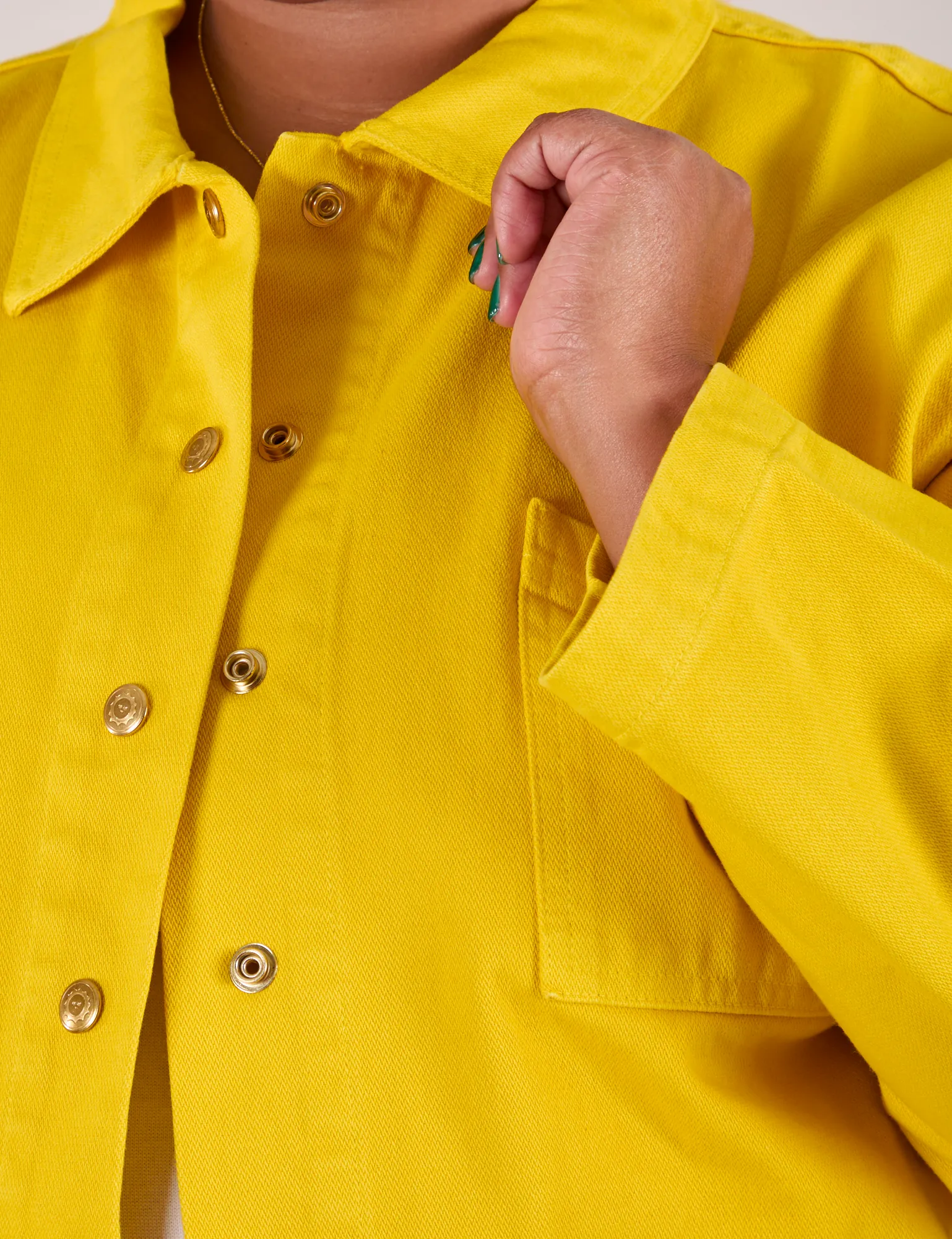 Denim Work Jacket - Golden Yellow