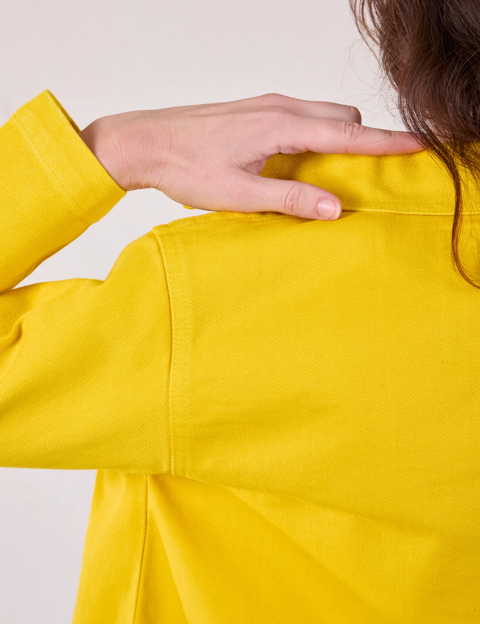 Denim Work Jacket - Golden Yellow