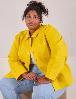 Denim Work Jacket - Golden Yellow