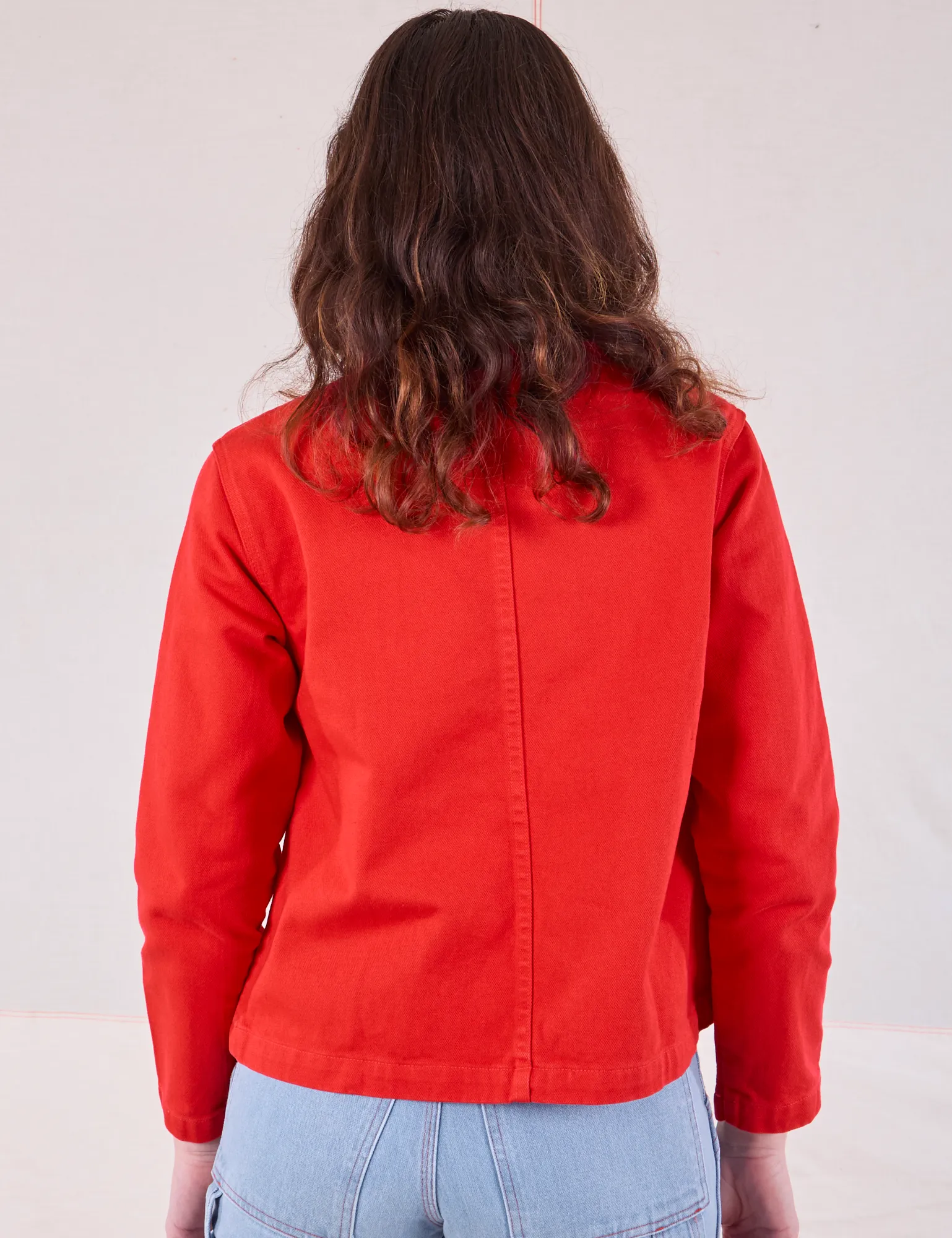 Denim Work Jacket - Mustang Red