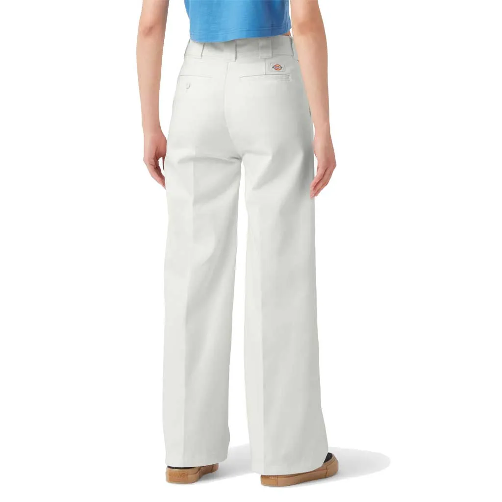 Dickies Women's Wide Leg Work Pant - Stone Cloud