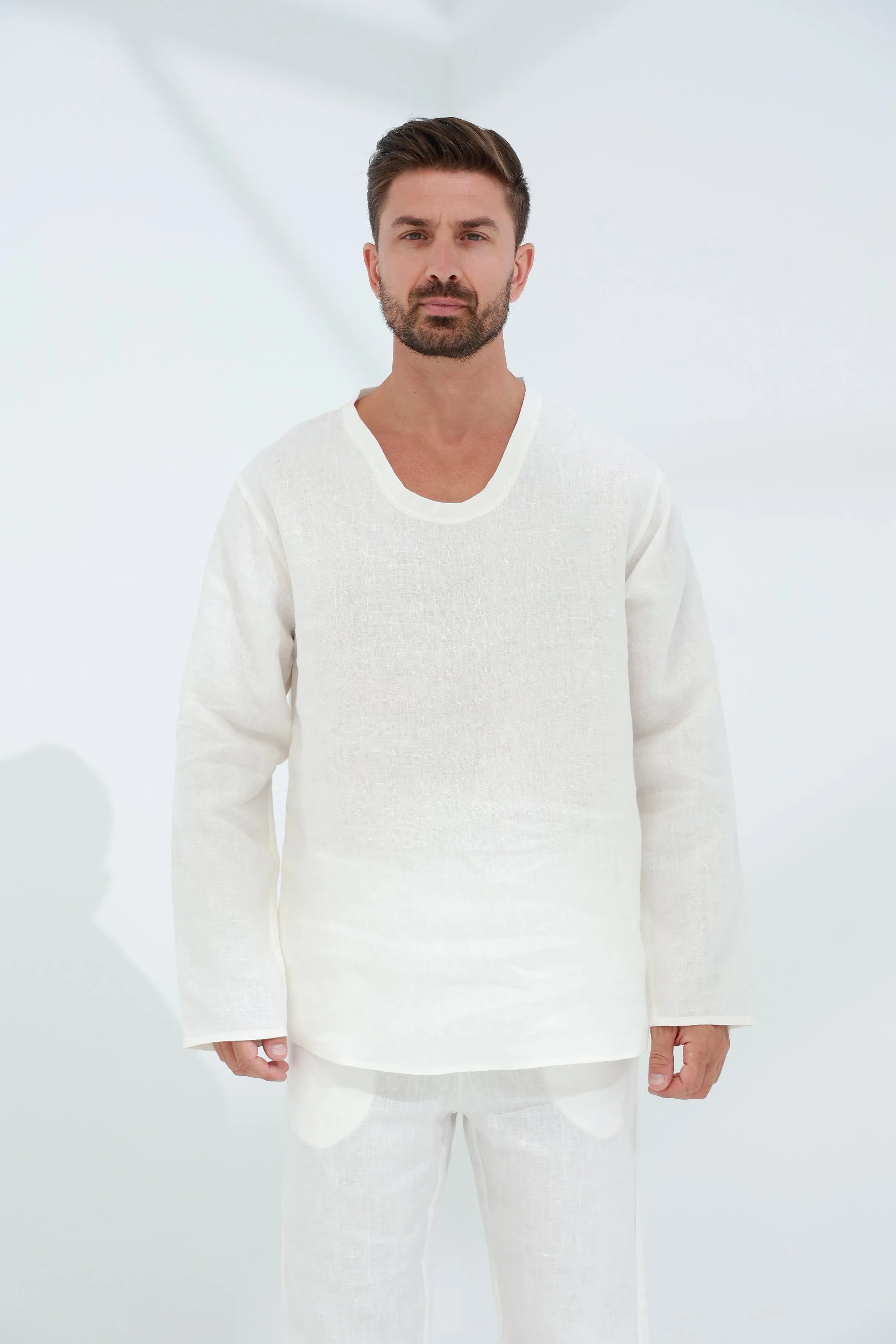 Ditta Men's Linen Top Burro