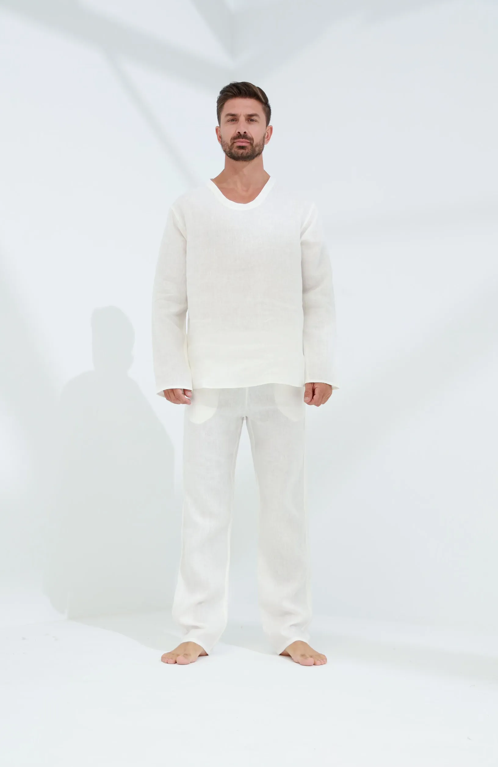 Ditta Men's Linen Top Burro
