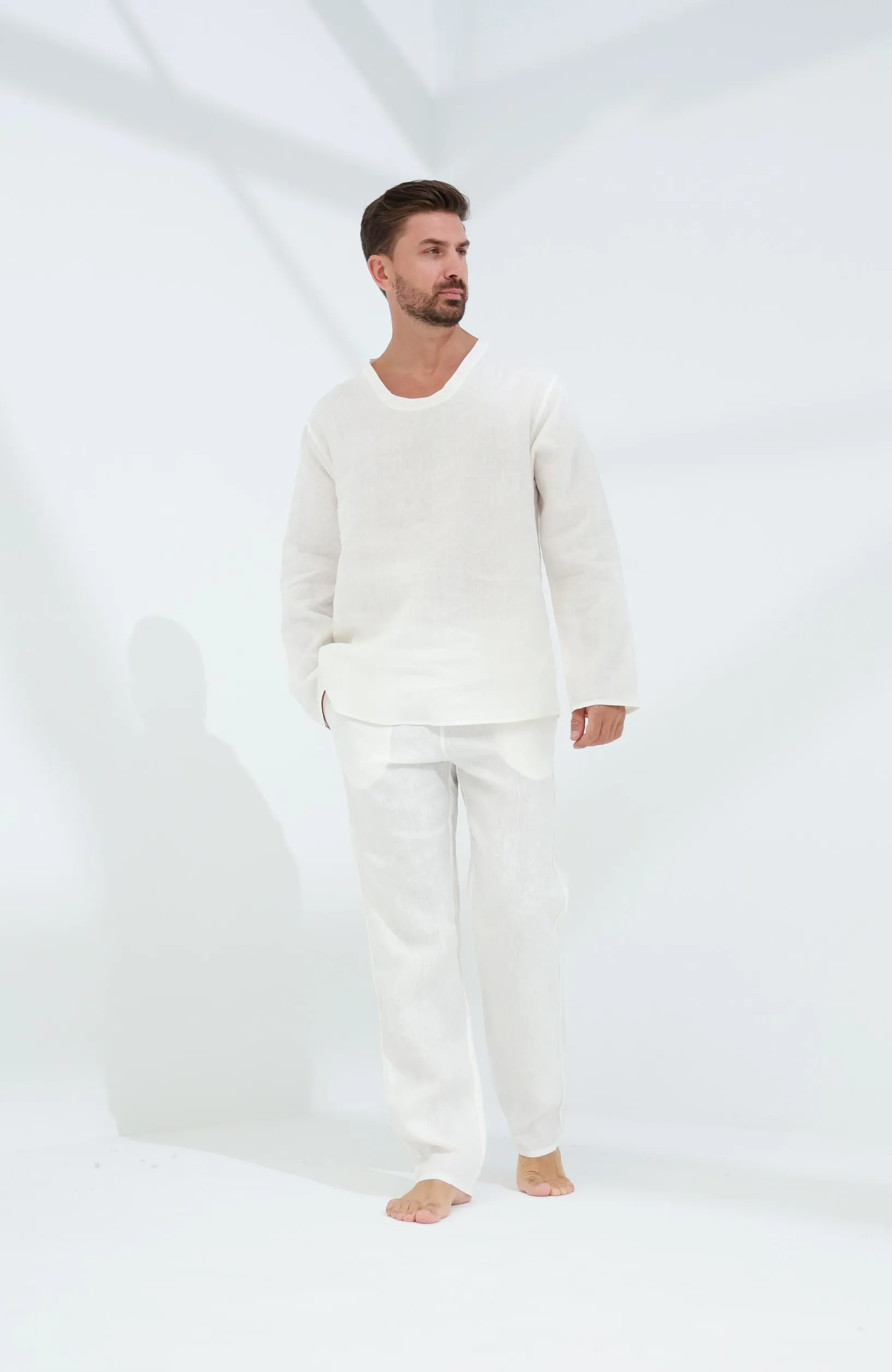 Ditta Men's Linen Top Burro