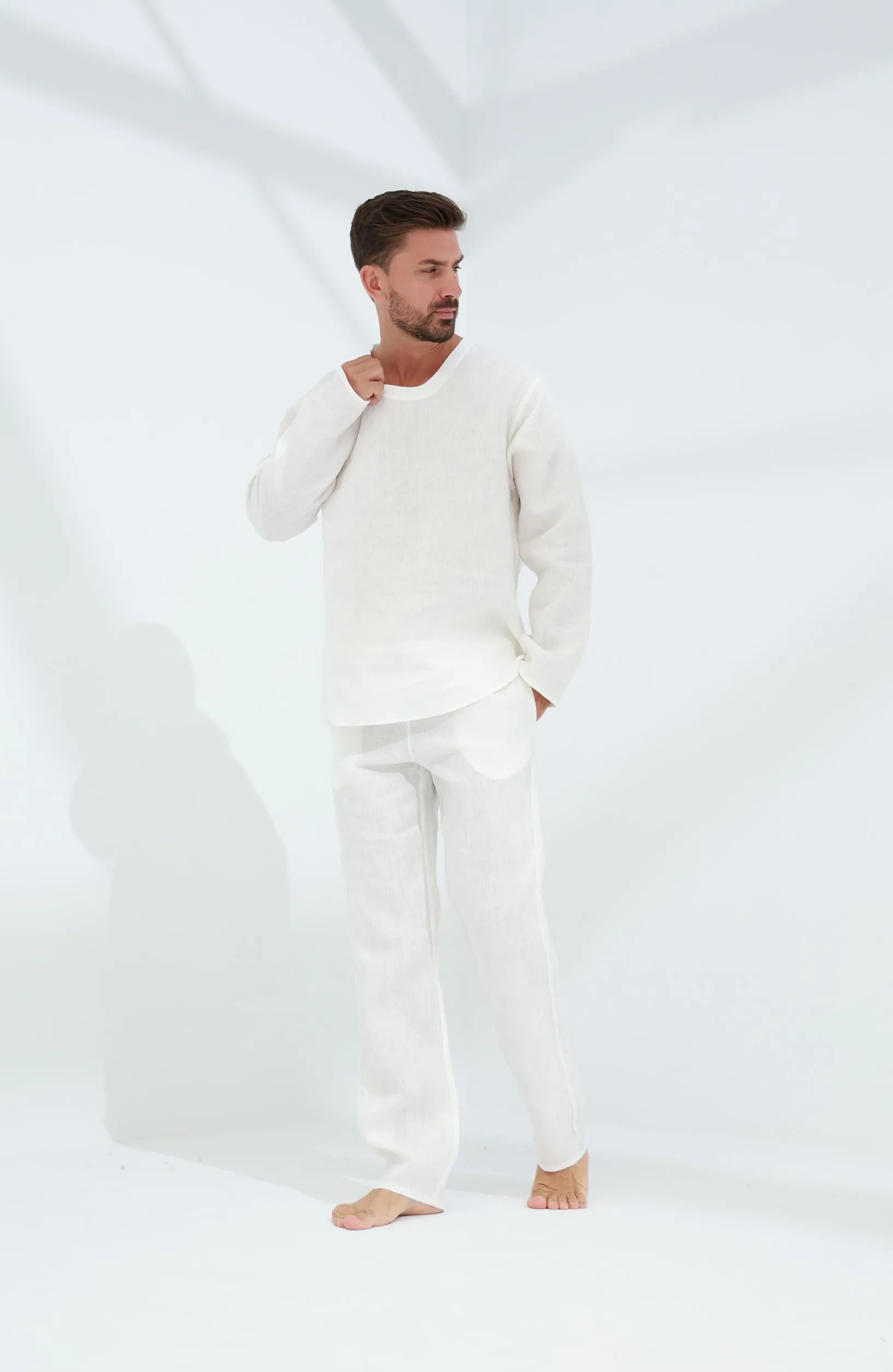 Ditta Men's Linen Top Burro