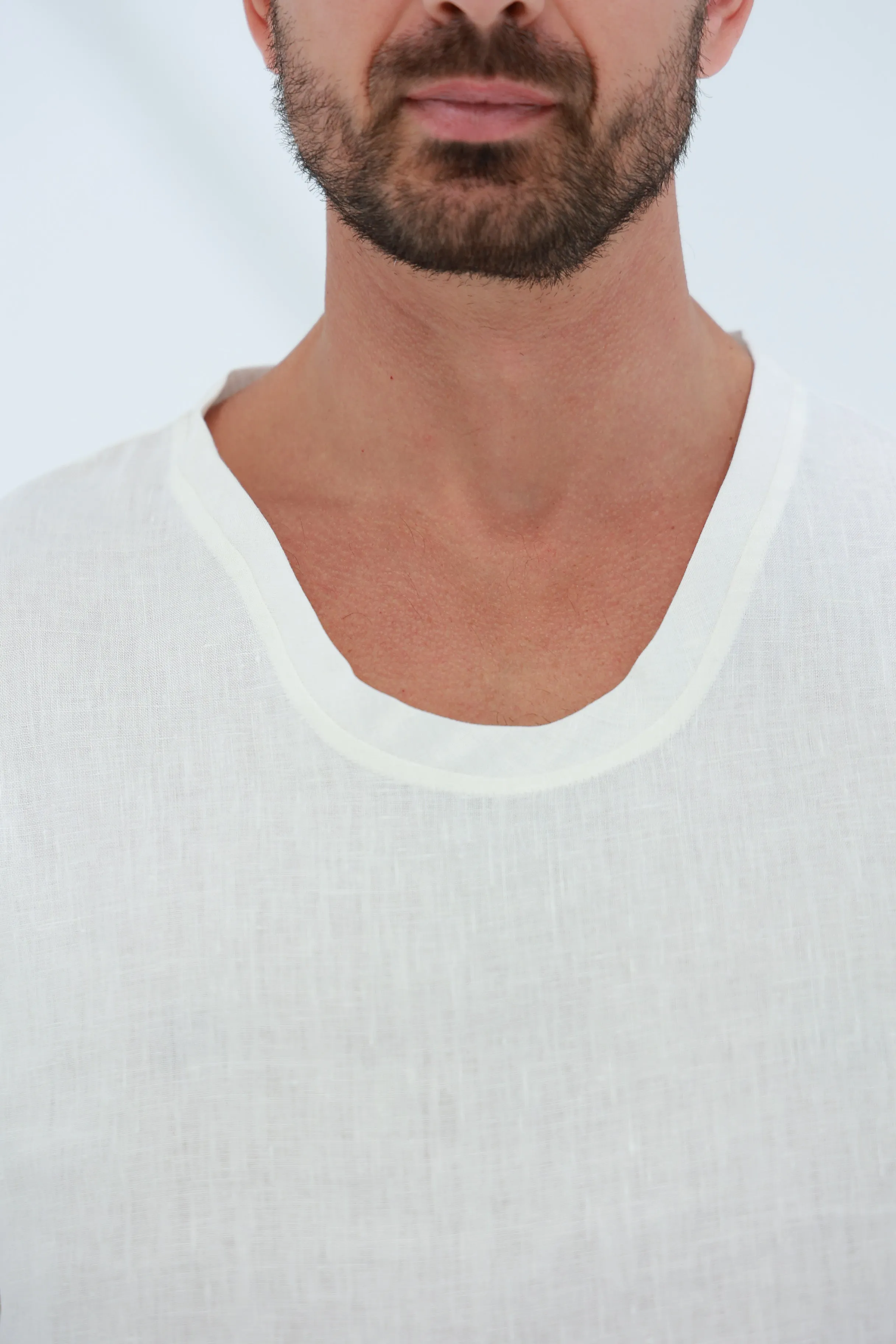 Ditta Men's Linen Top Burro