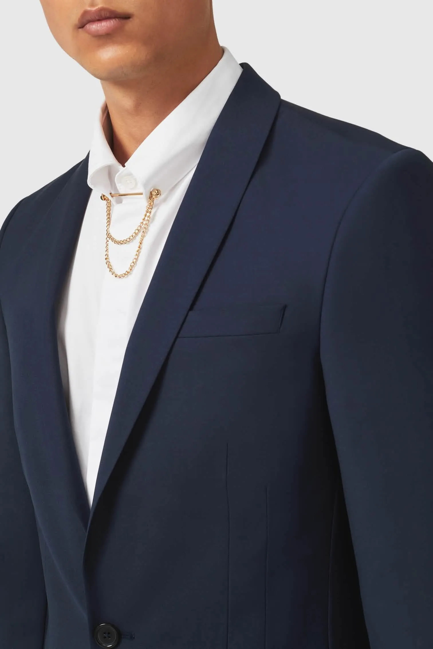 Ellroy Skinny Fit New Navy Jacket