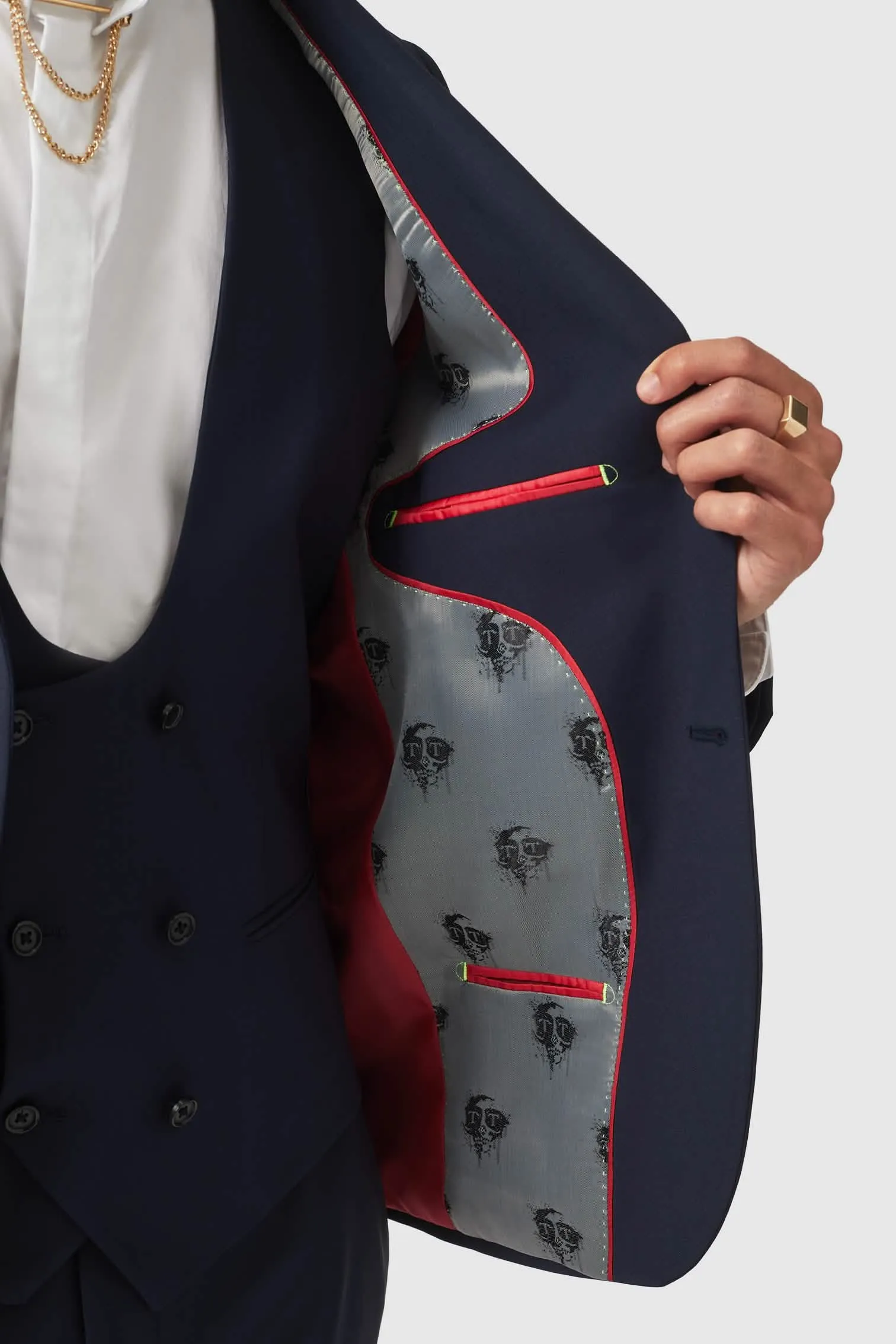 Ellroy Skinny Fit New Navy Jacket