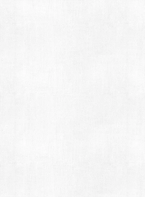 European White Linen Western Style Shirt