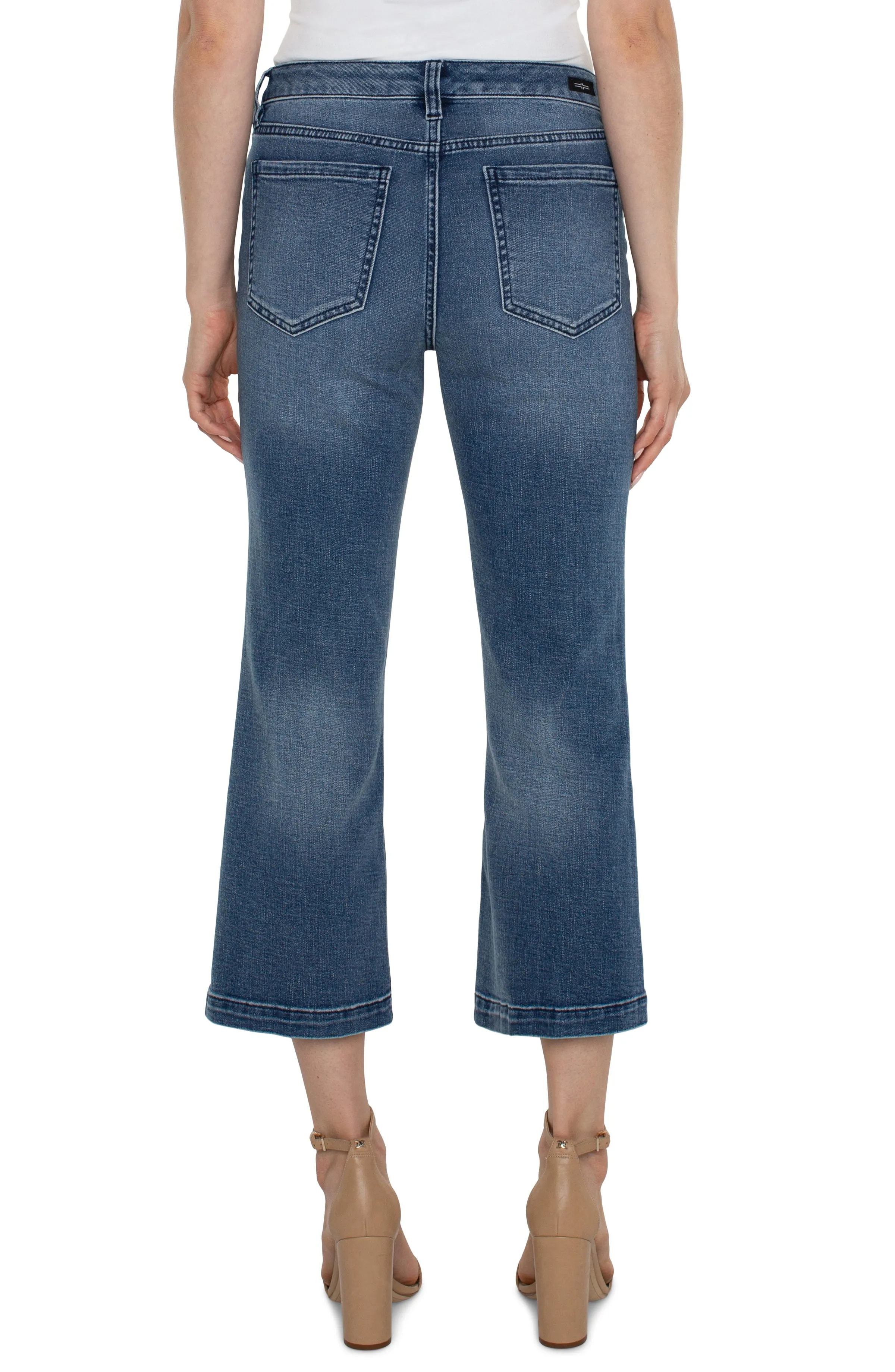 Hannah Crop Flare with Vintage Welt Pocket