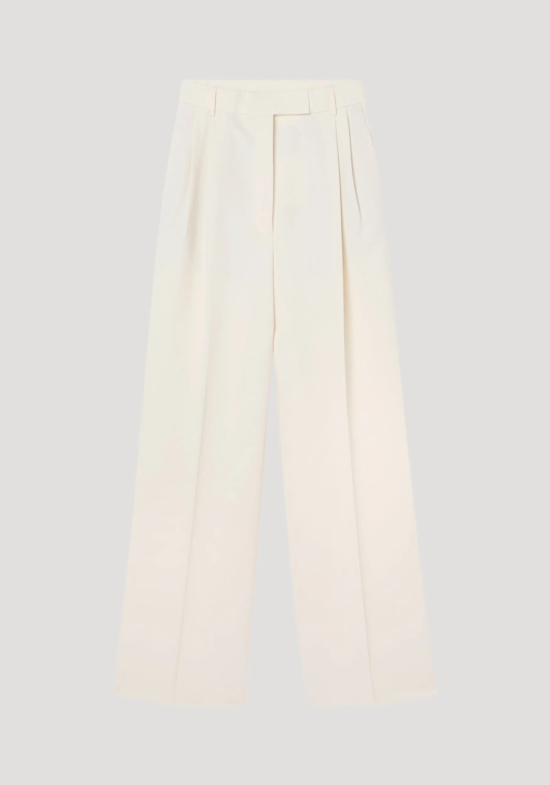 High-waist tailored trousers | off white