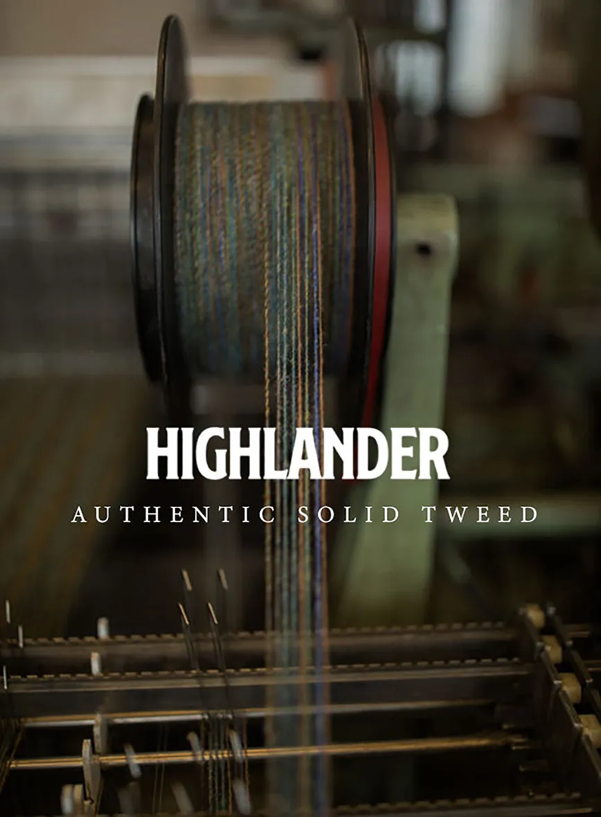 Highlander Heavy Black Herringbone Tweed Pants