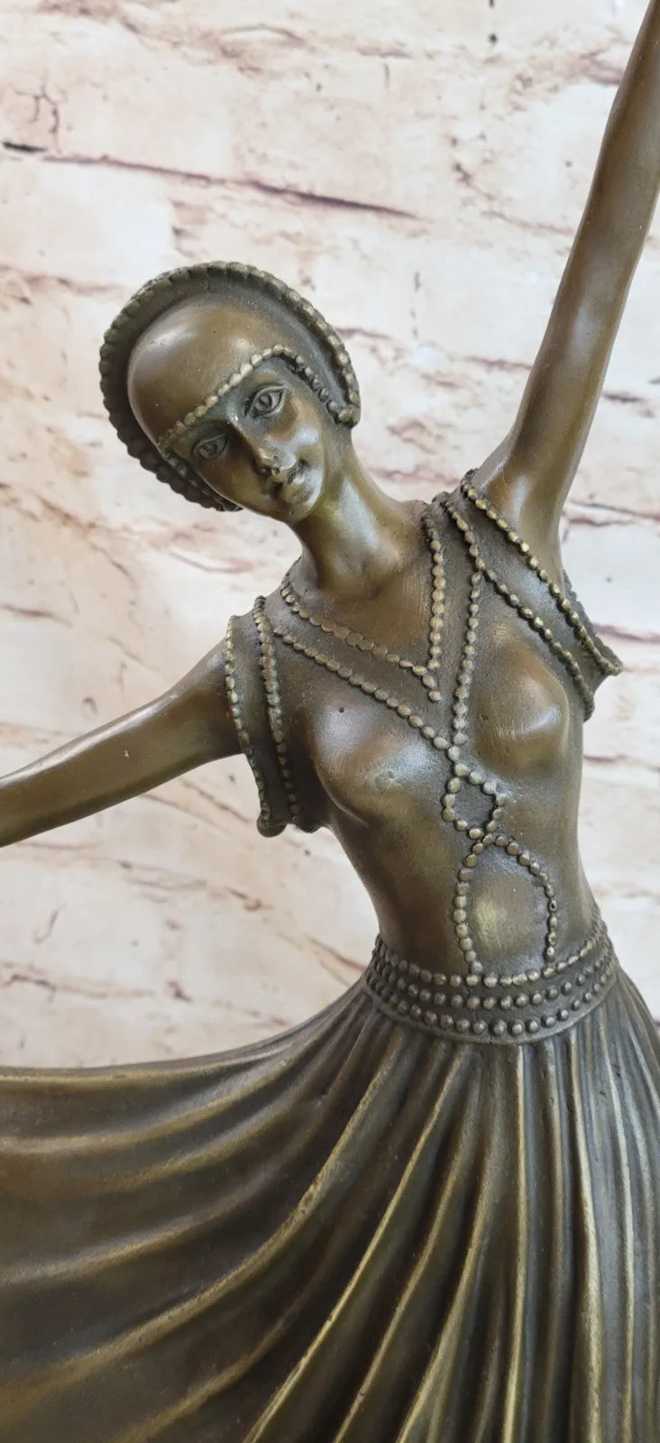 Hot Cast Bronze Statue of Twin Dancers Handcrafted Chiparus Sculpture | Art Nouveau