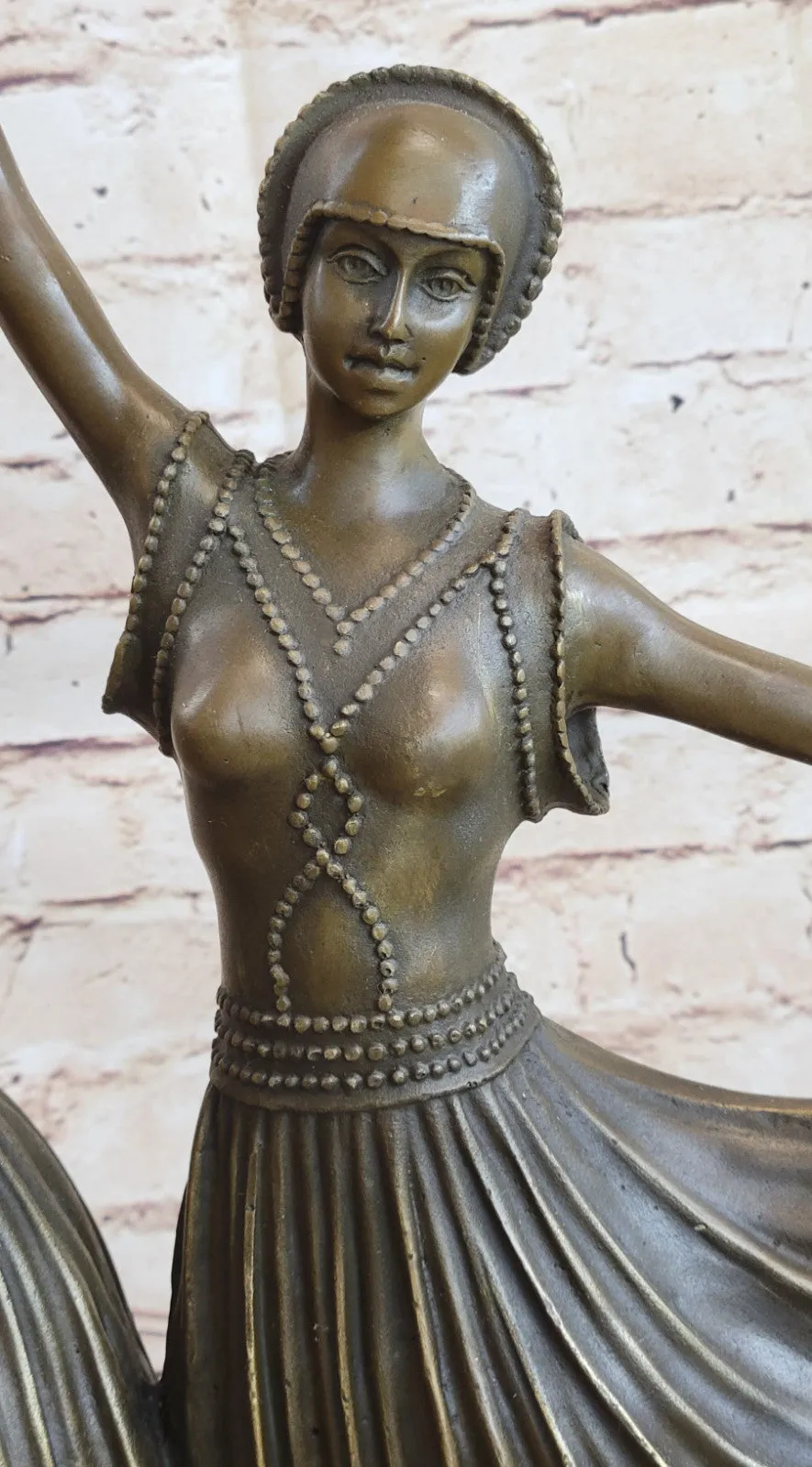 Hot Cast Bronze Statue of Twin Dancers Handcrafted Chiparus Sculpture | Art Nouveau