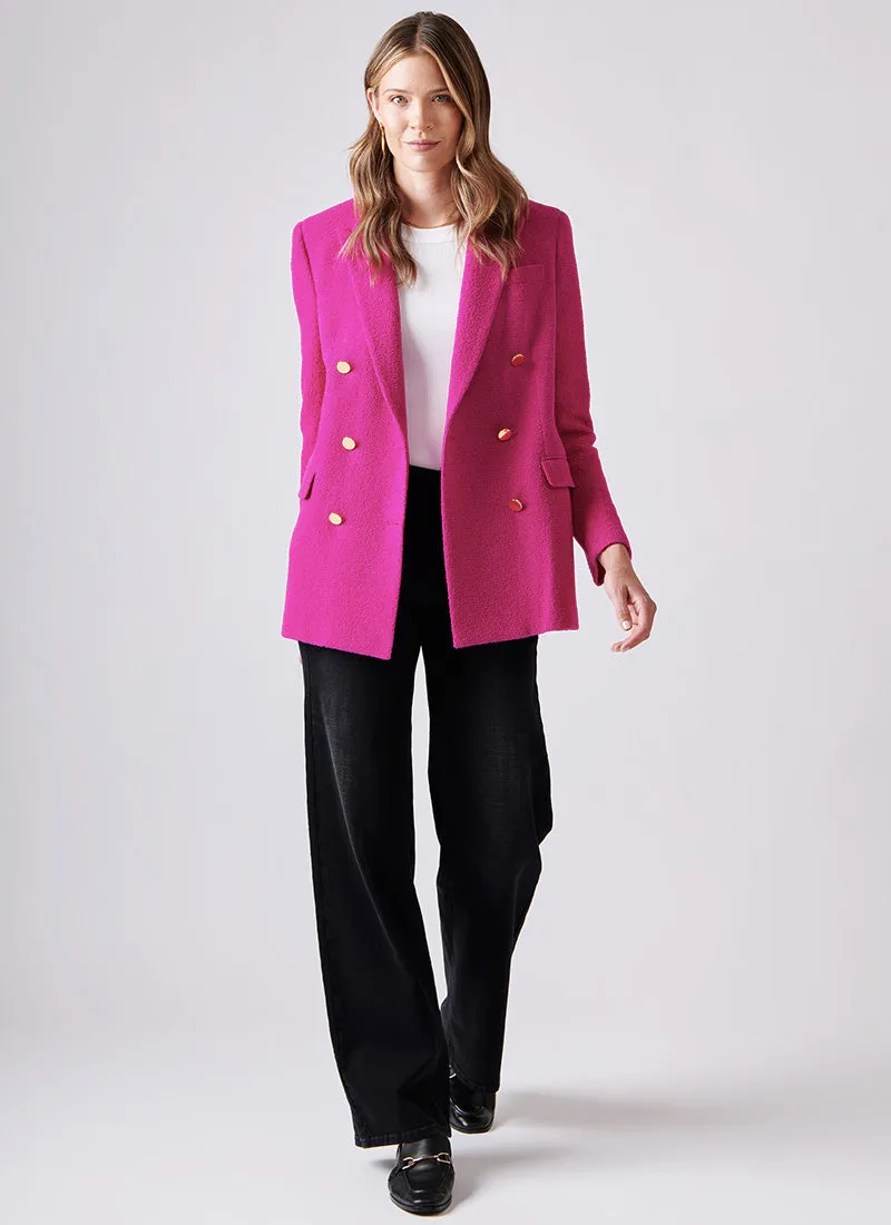 Jasmine Double-Breasted Bouclé Blazer