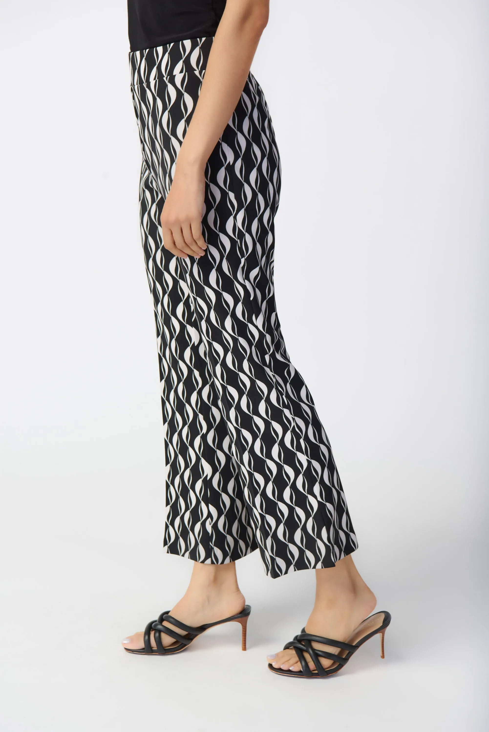 Joseph Ribkoff Geometric Print Silky Knit Pull-On Pants
