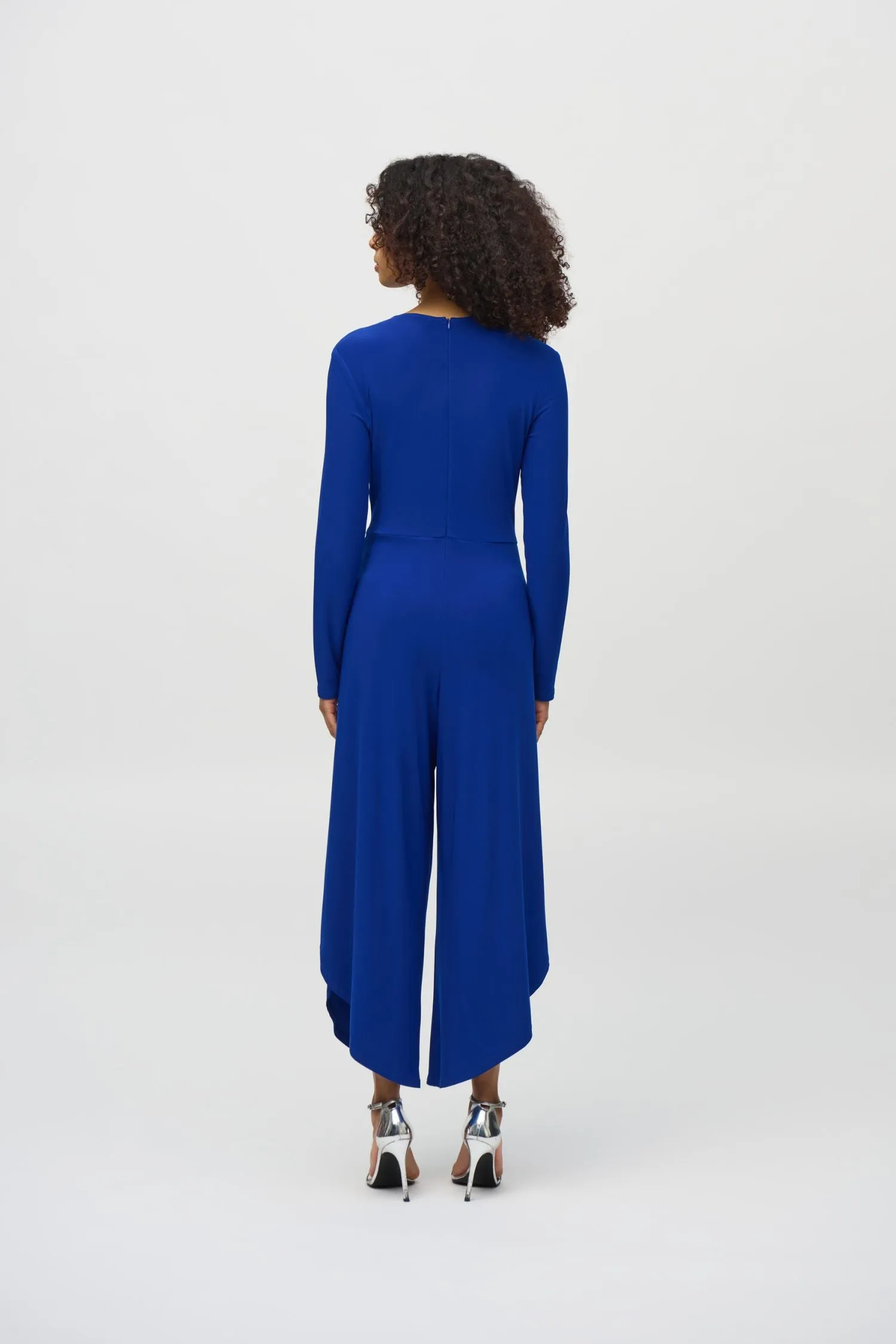 Joseph Ribkoff Silky Knit Wrap Culotte Jumpsuit - Style 244155