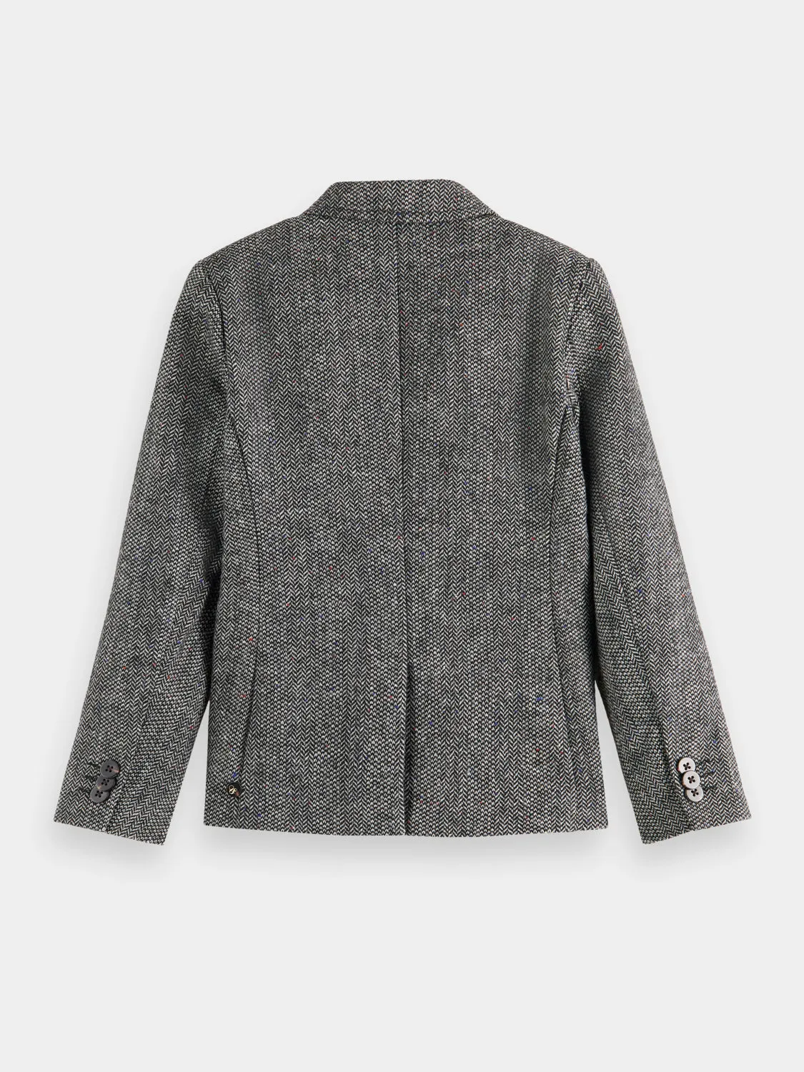 Kids - Wool-blend herringbone blazer