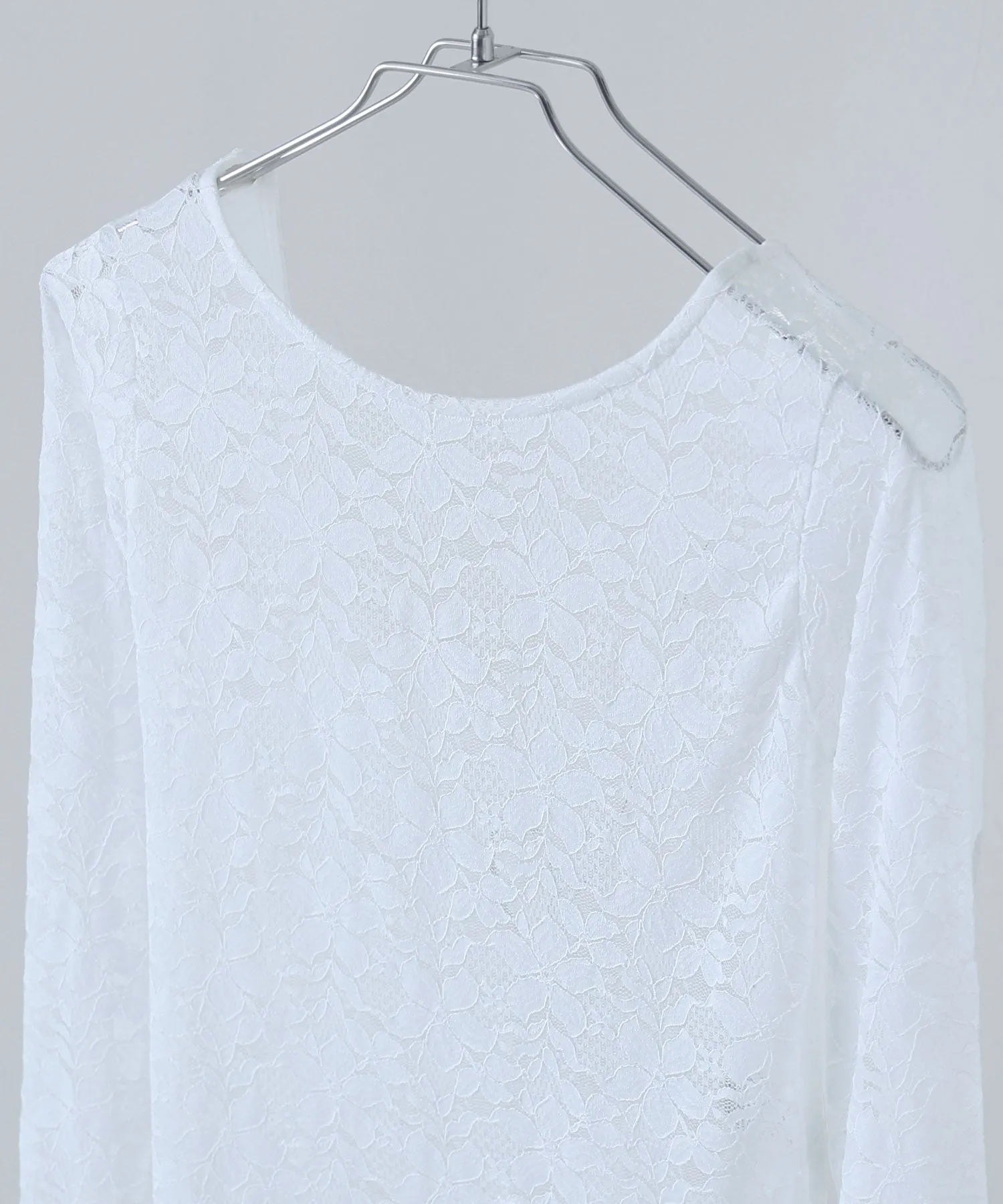 Lace back open tops