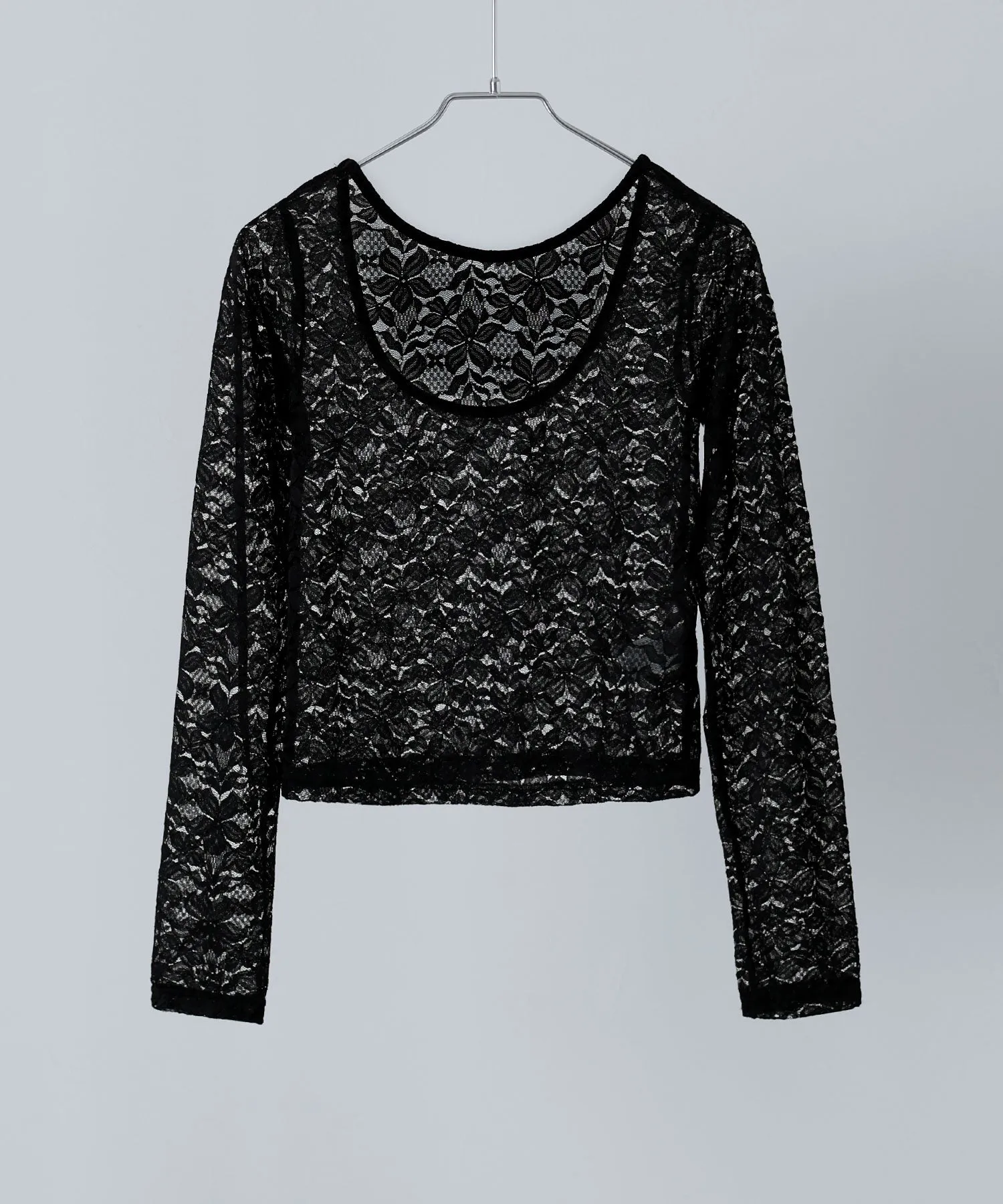 Lace back open tops