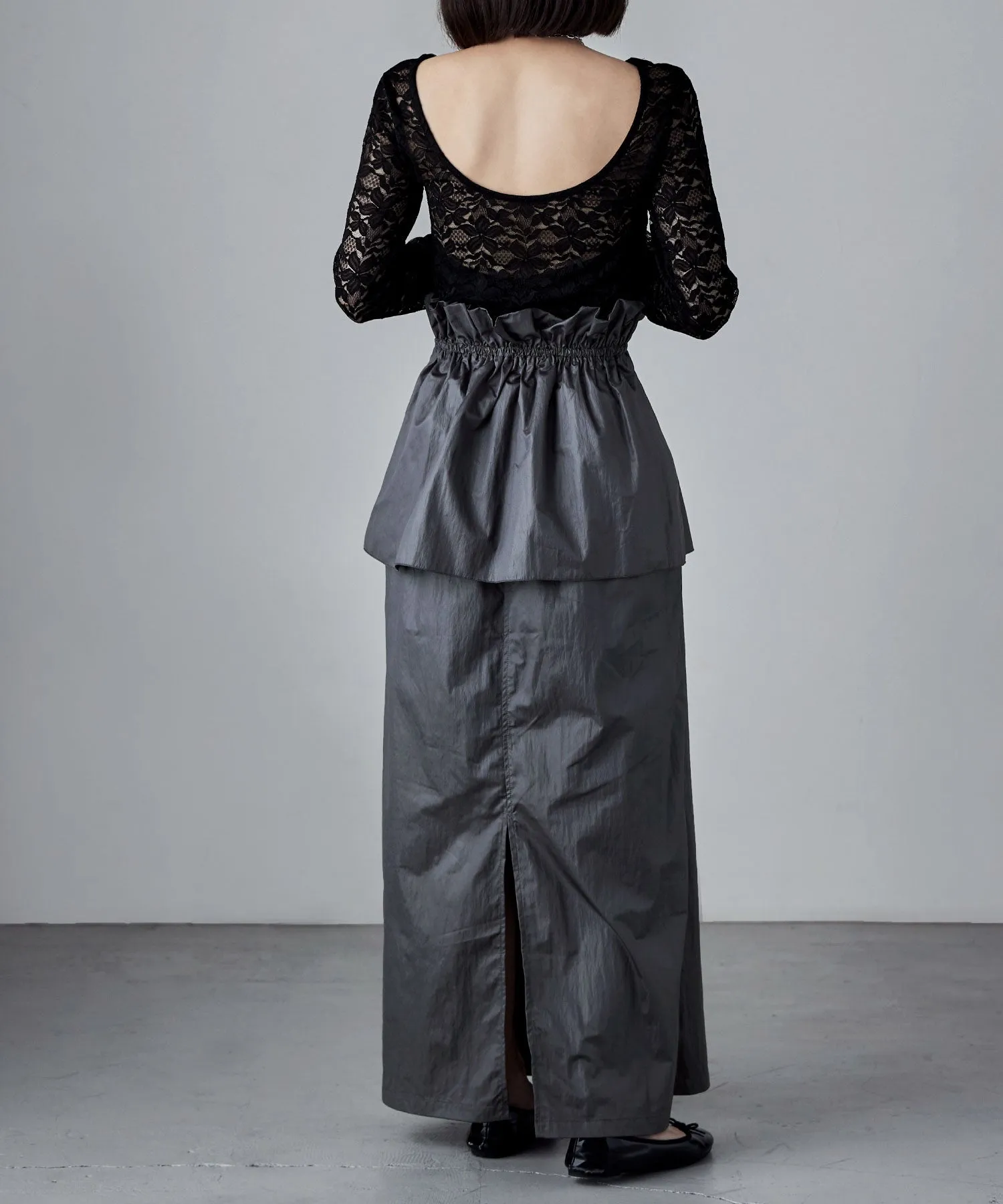 Lace back open tops