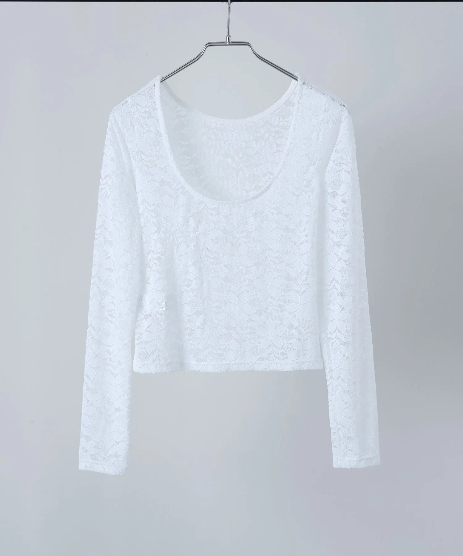 Lace back open tops
