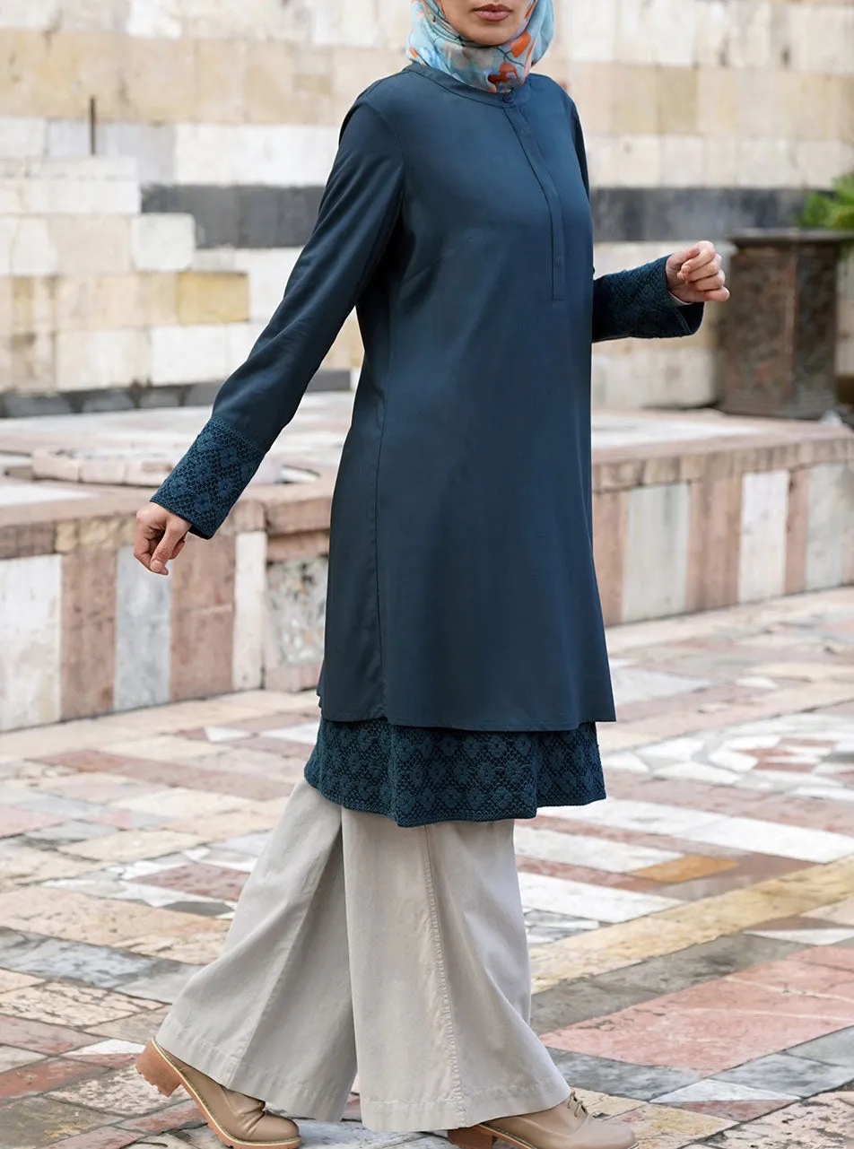 Lace Double Layered Tunic