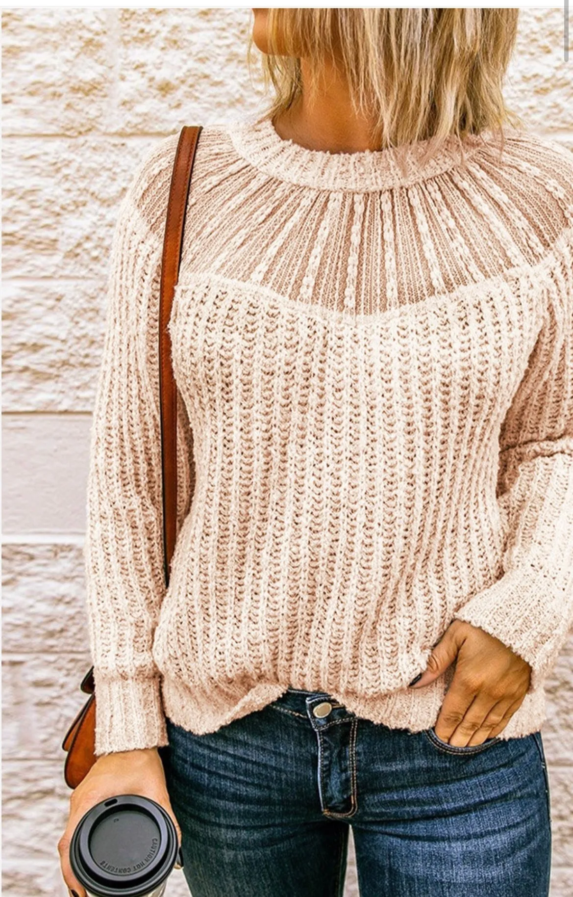 Lace Mesh Sweater