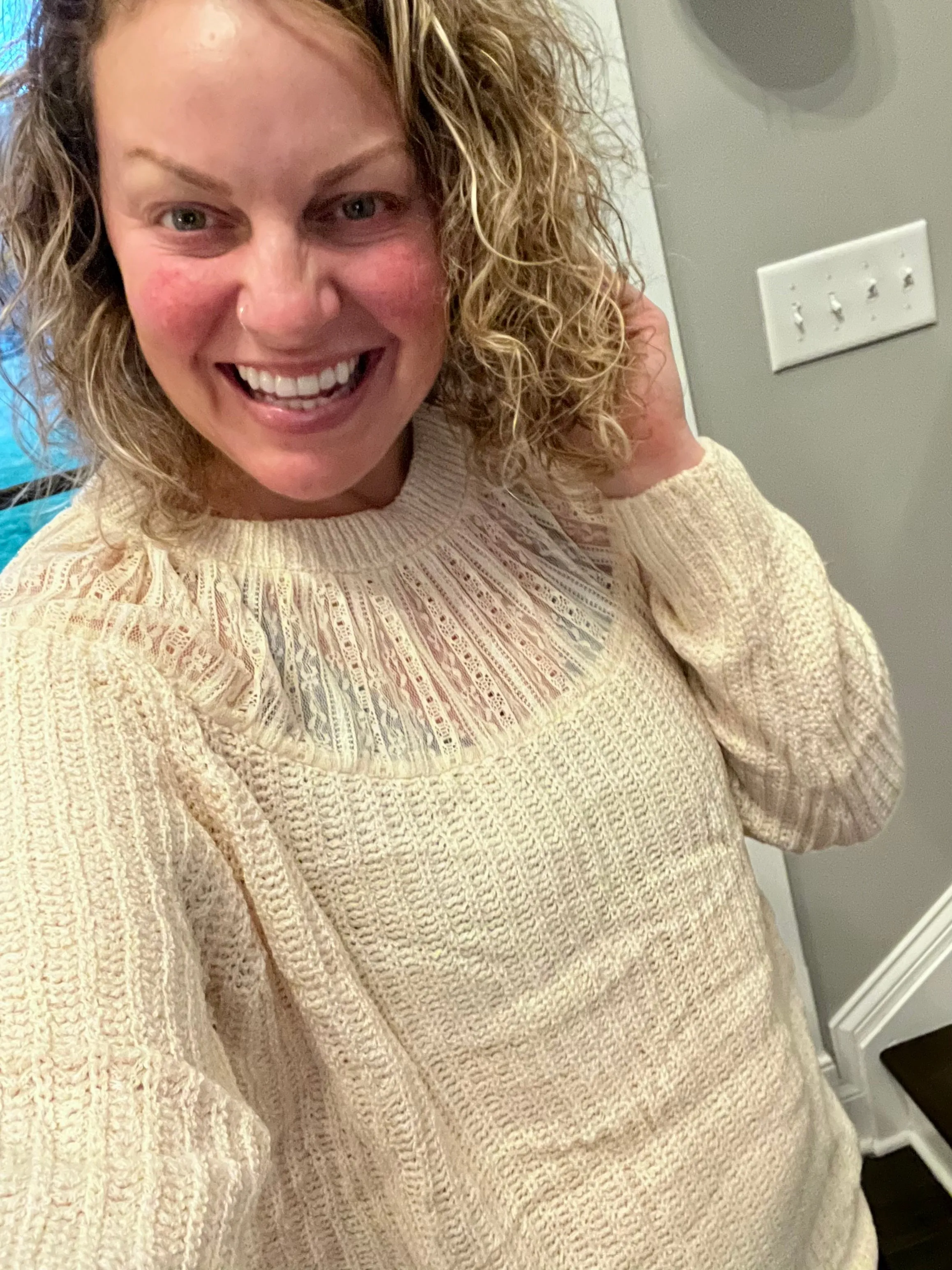 Lace Mesh Sweater