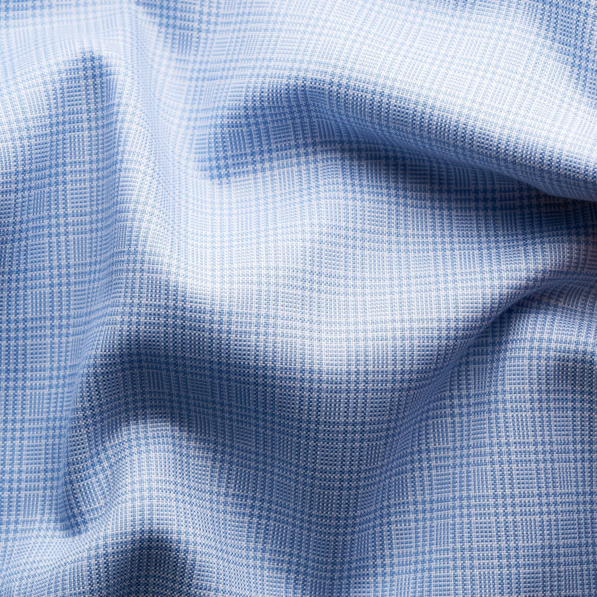 Light Blue Check Signature Oxford Contemporary Fit Shirt - ETON