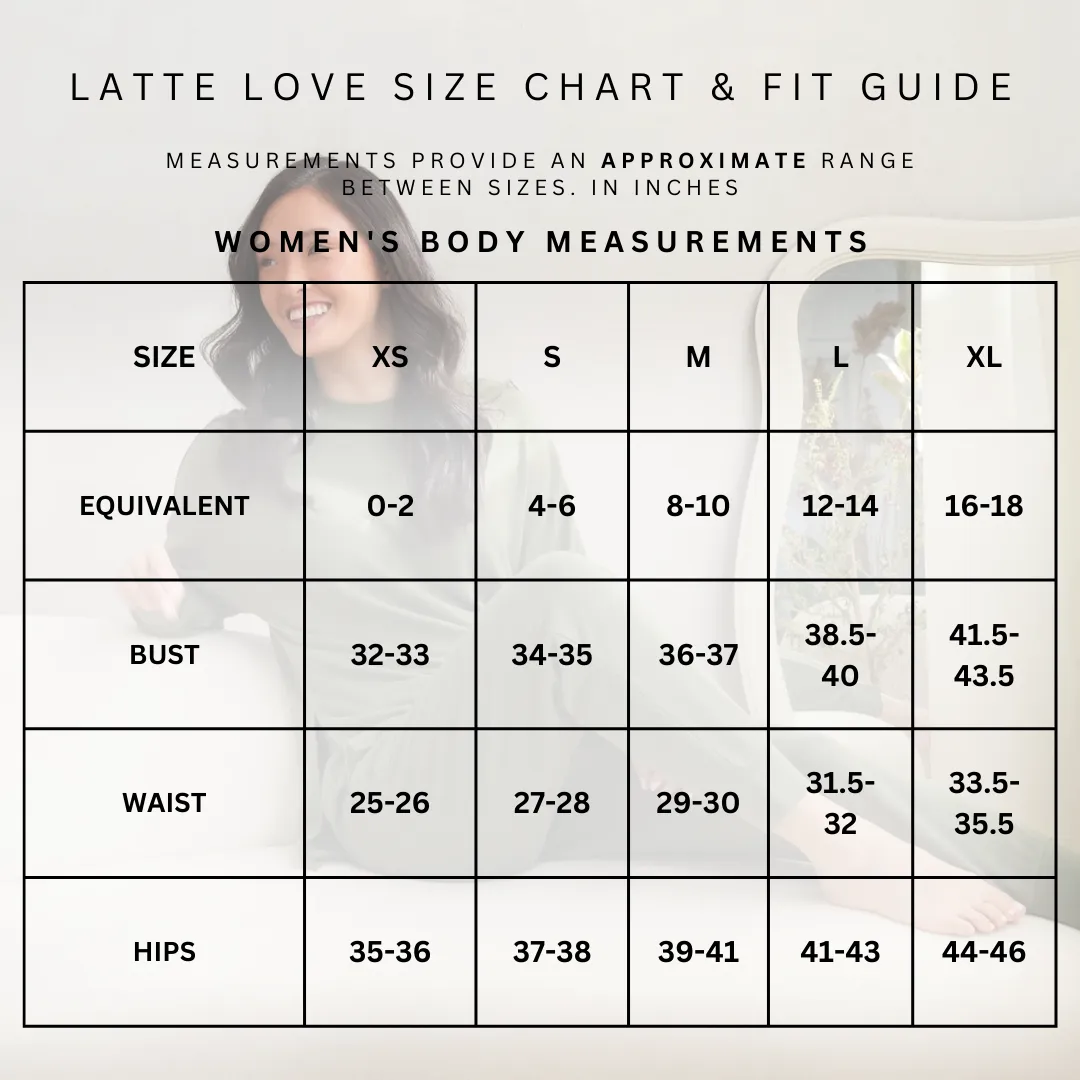 Lounge Set PJ Drop Shoulder | Latte Love